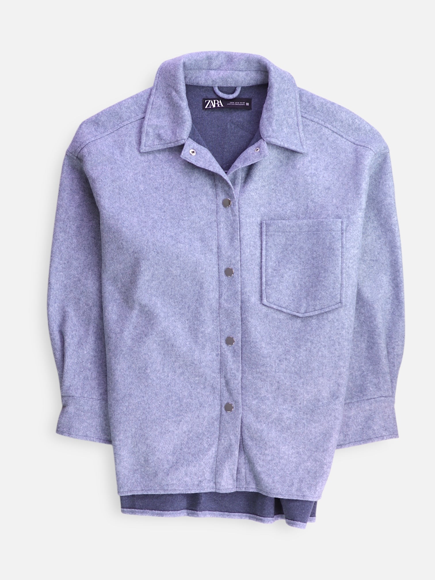 ZARA Chaqueta Sobrecamisa Basic - Mujer - Medium