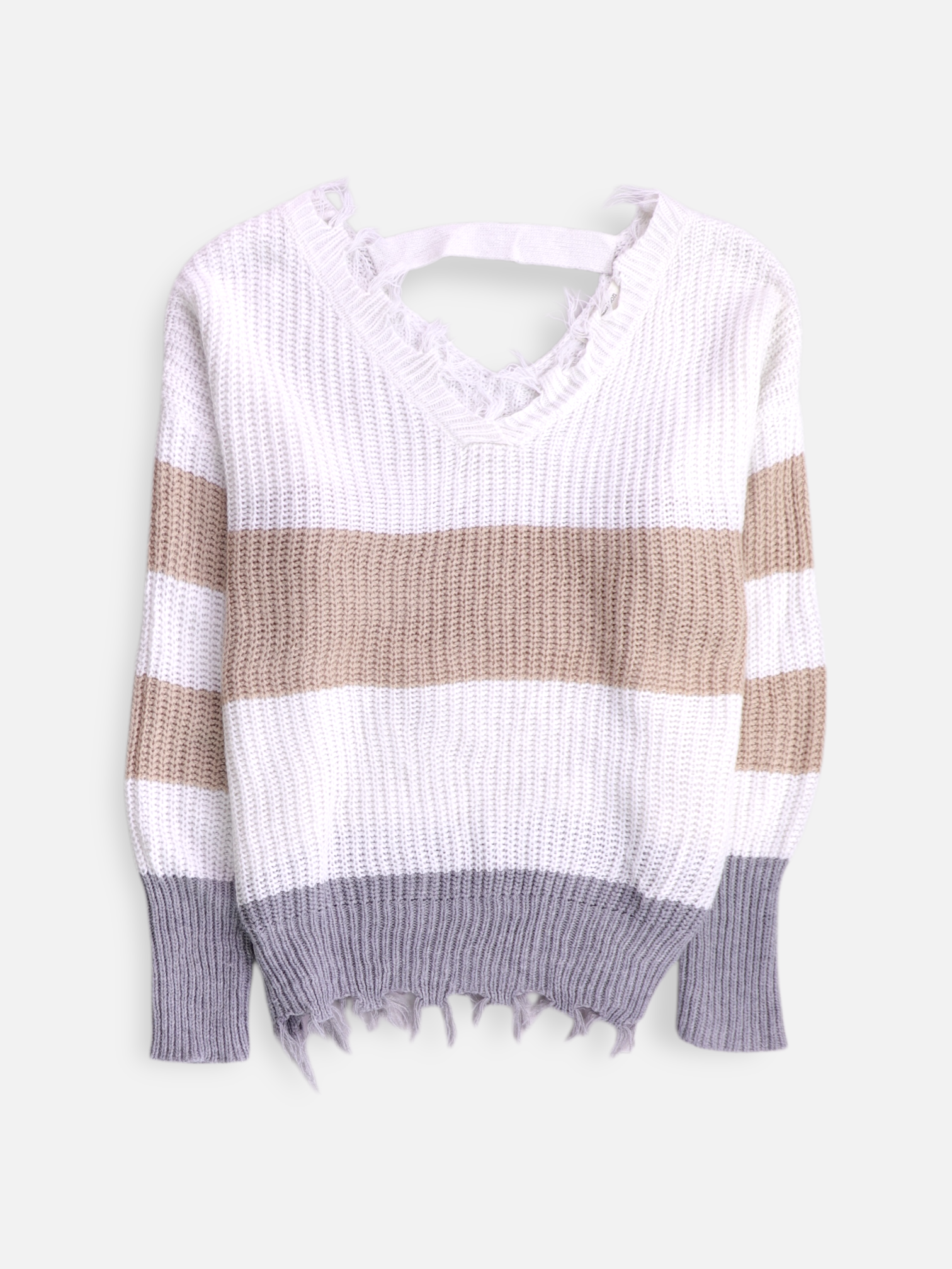 Sueter Knit Color Block - Mujer - XS