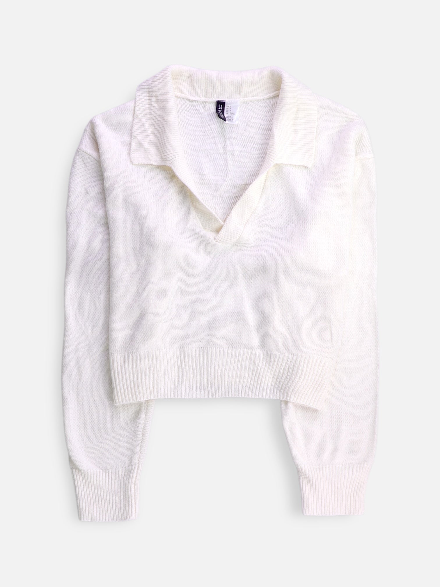 H&M Sueter Knit Crop Top - Mujer - Medium