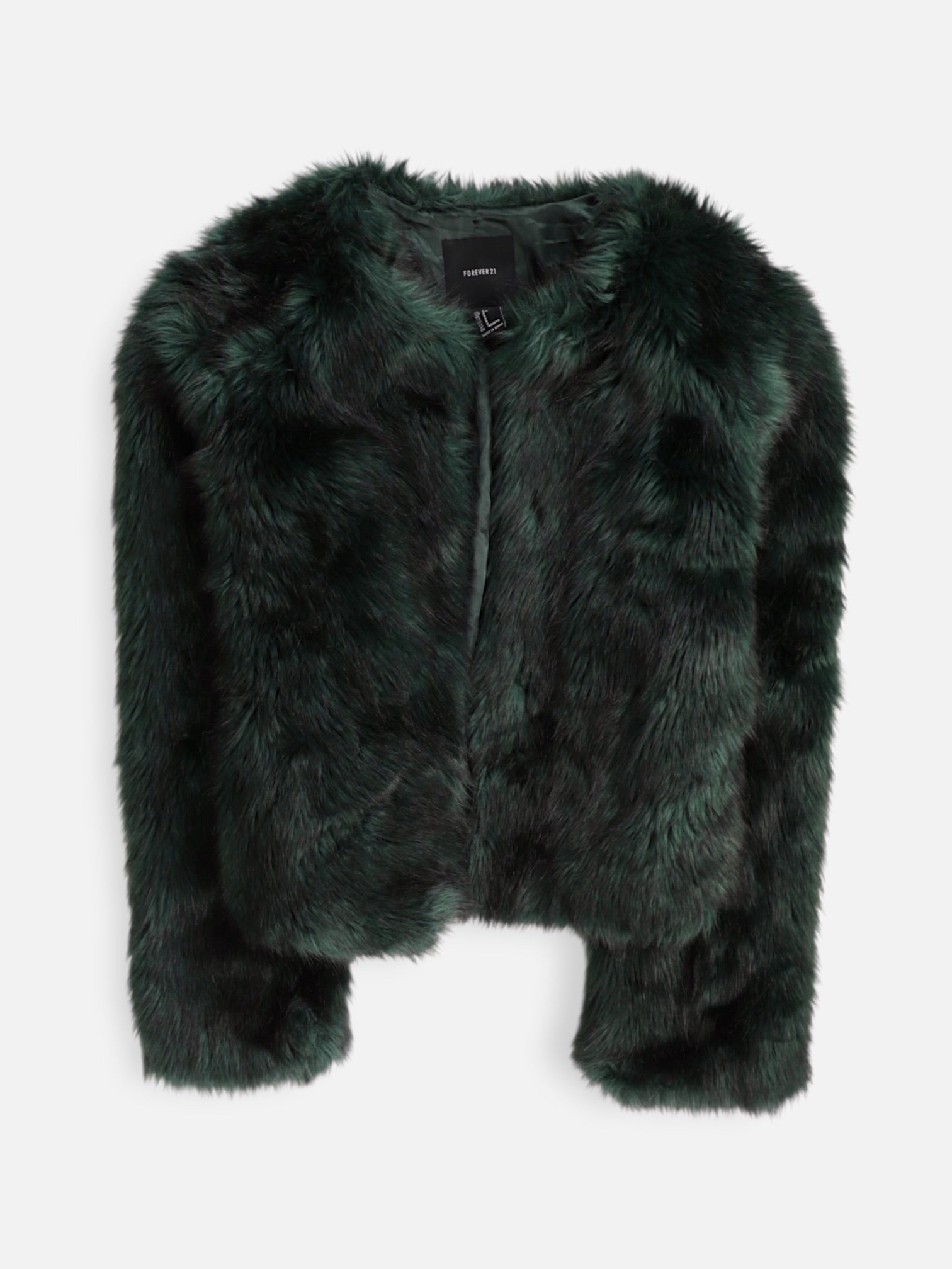 Forever 21 Chaqueta Casual Teddy - Mujer - Small