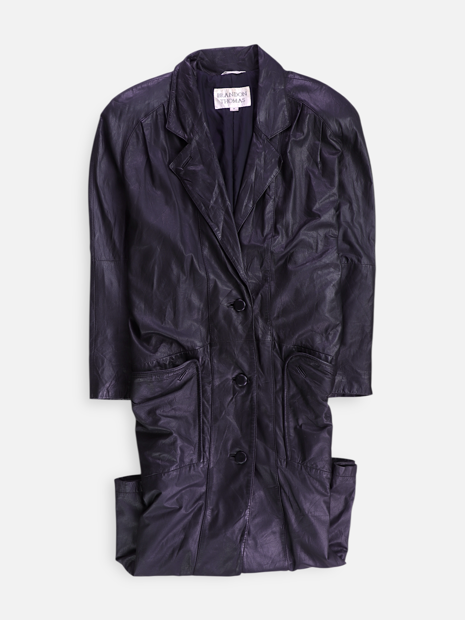 Abrigo  Single breasted trench Cuero - Mujer - Medium