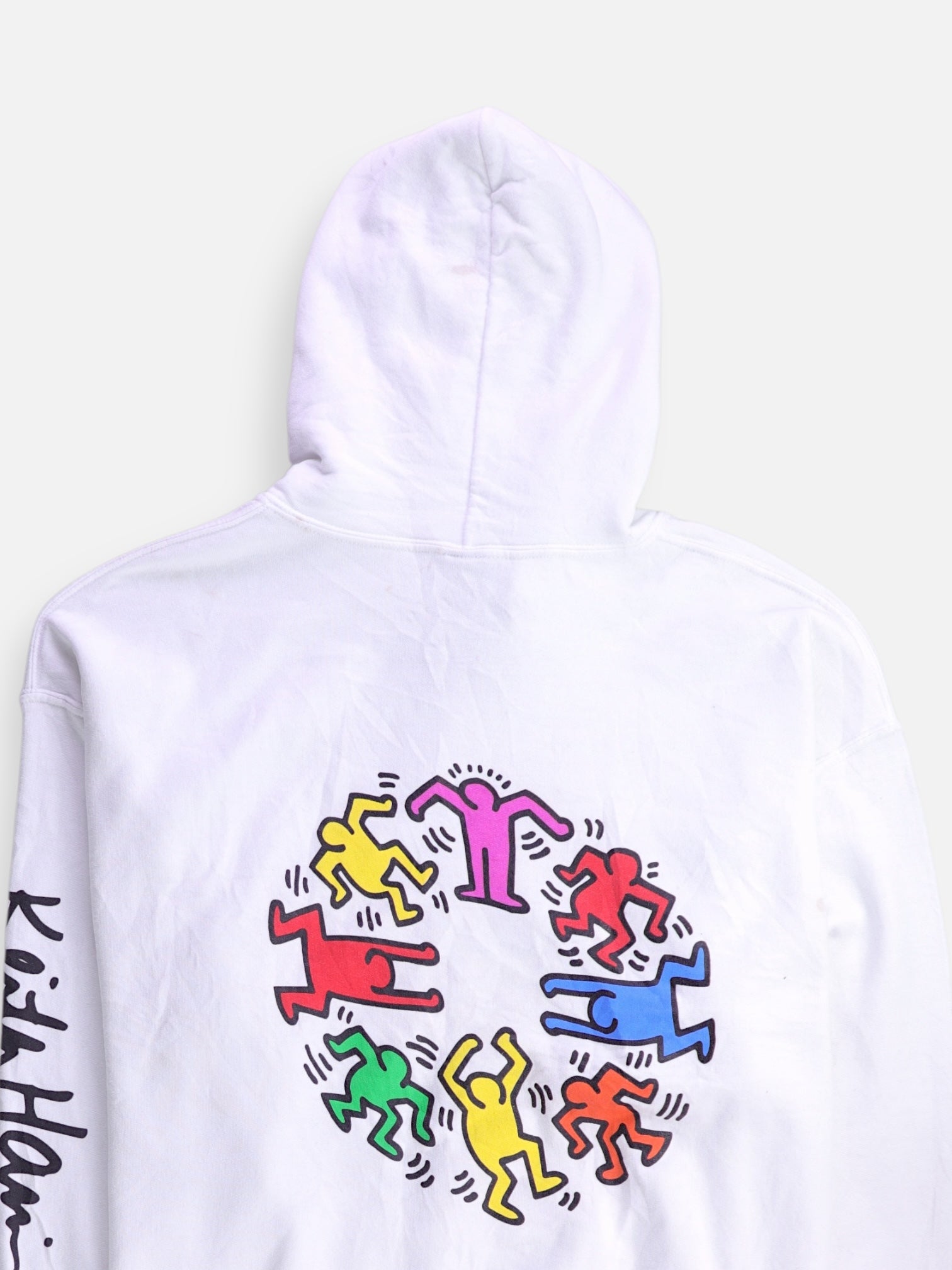Keith Haring Sudadera Hoodie Animado - Hombre - Large