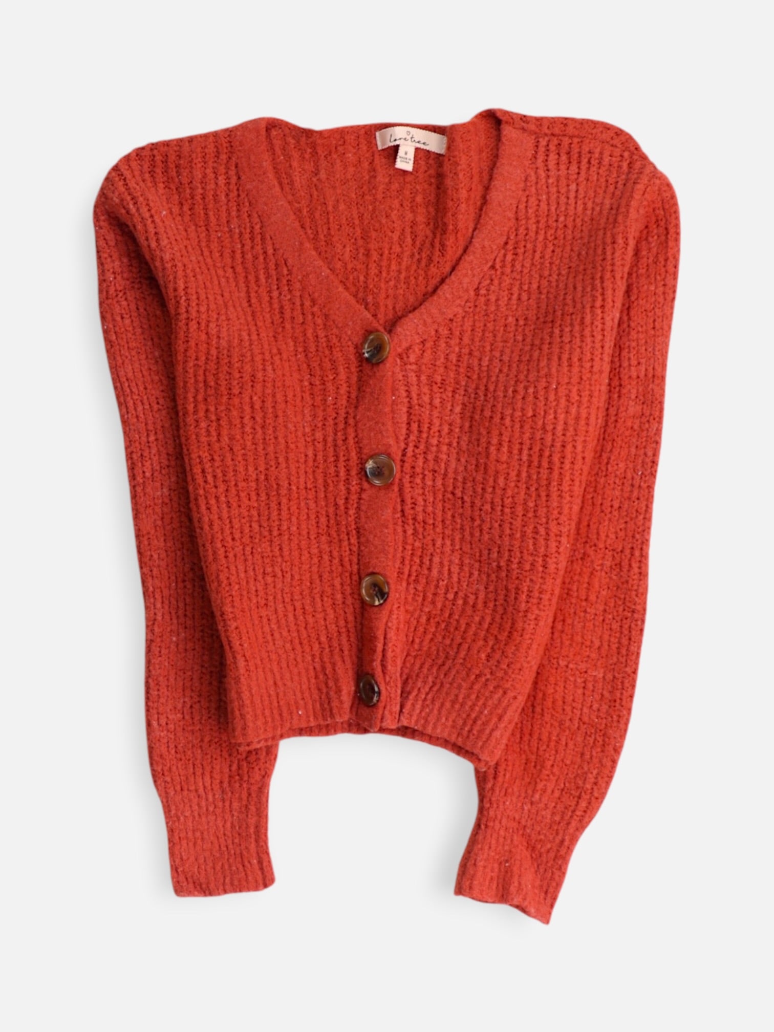 LOVE TREE  Sueter Cardigan Casual - Mujer - Medium