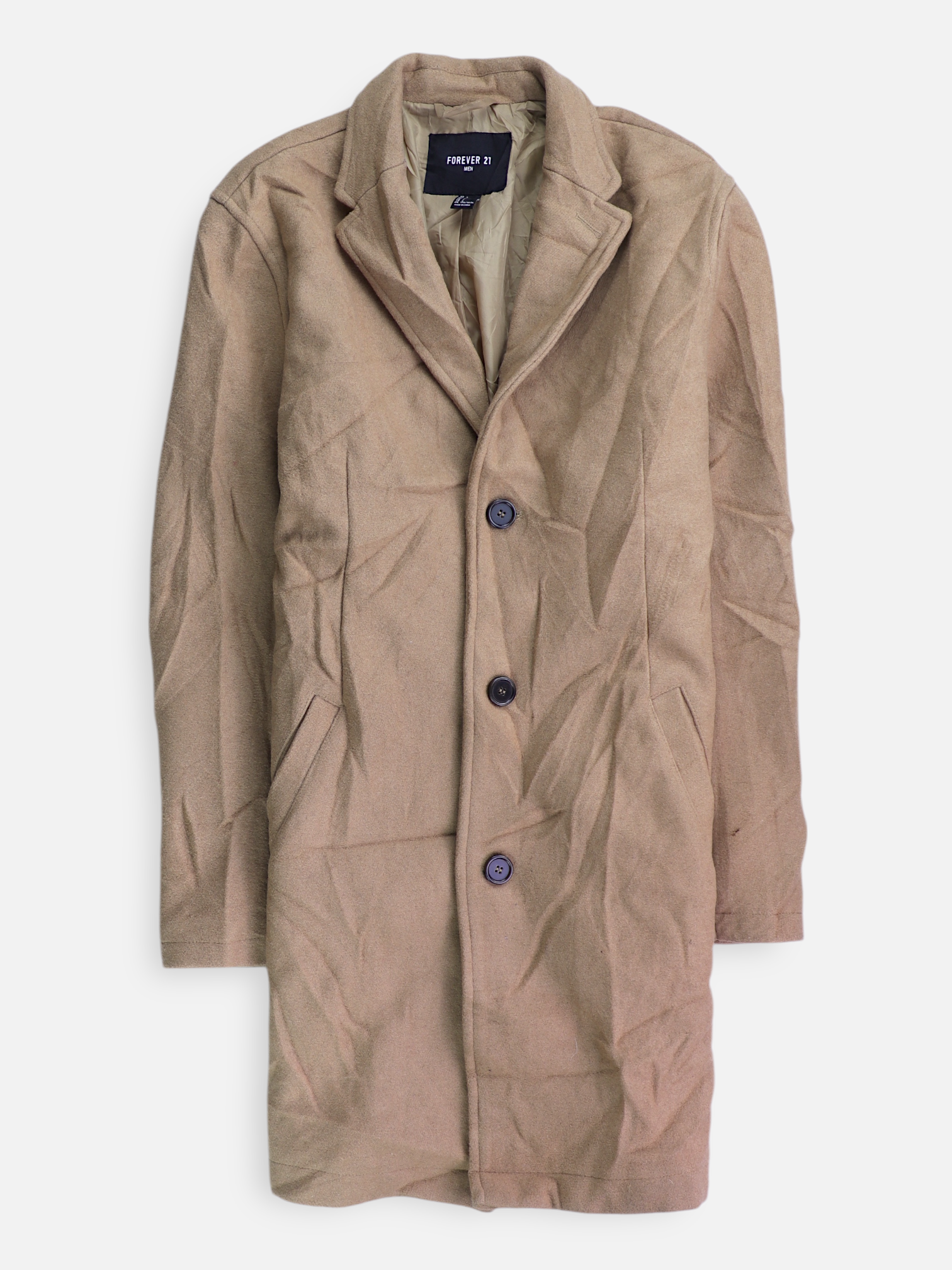 Forever 21 Abrigo  Single breasted trench Casual - Hombre - Large