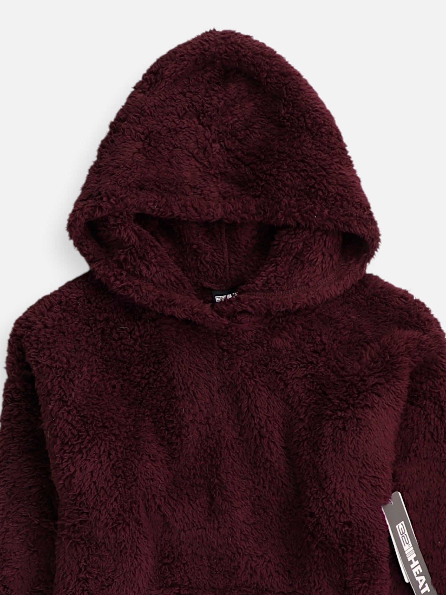32 HEAT COOL Sudadera Hoodie Teddy - Mujer - XS