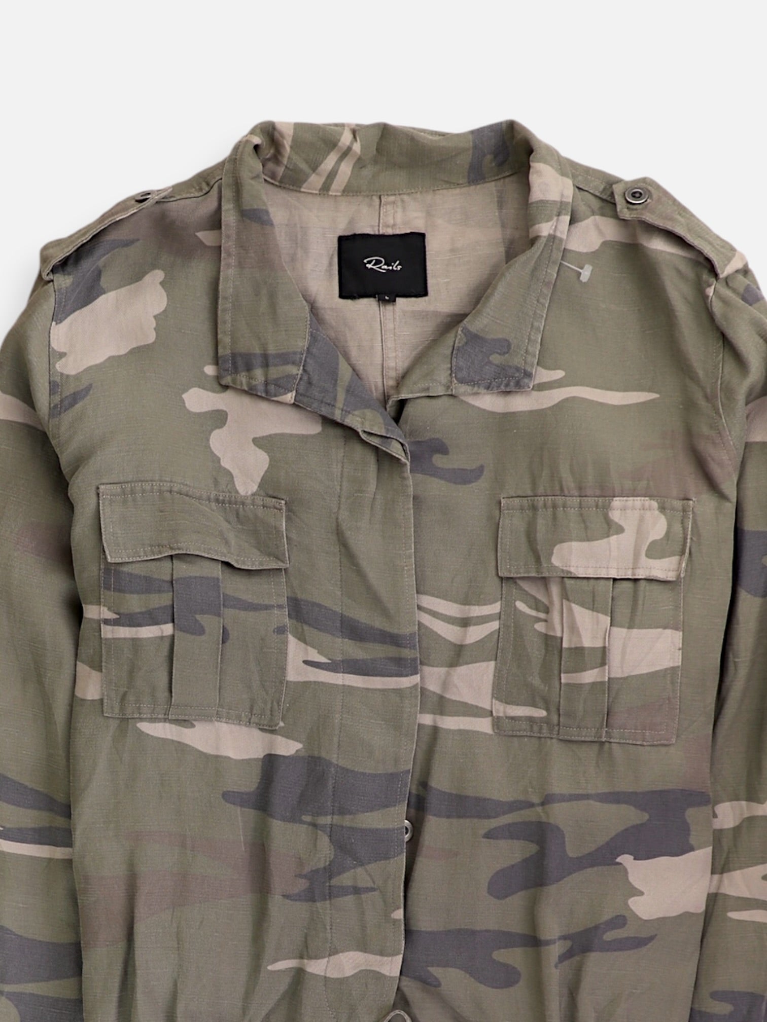Chaqueta Casual Militar - Mujer - Large