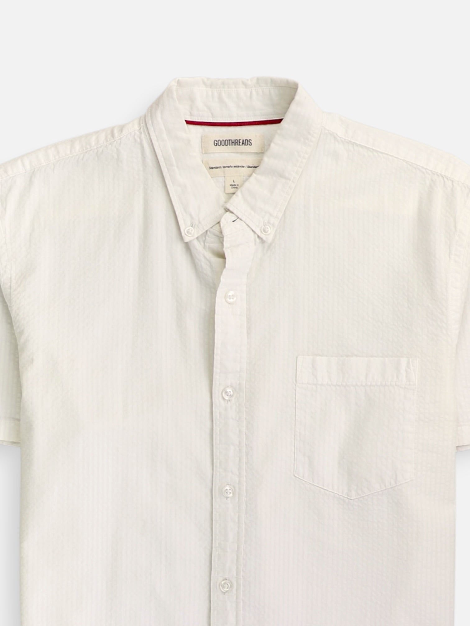 GOODTHREADS Camisa Casual - Hombre - Large