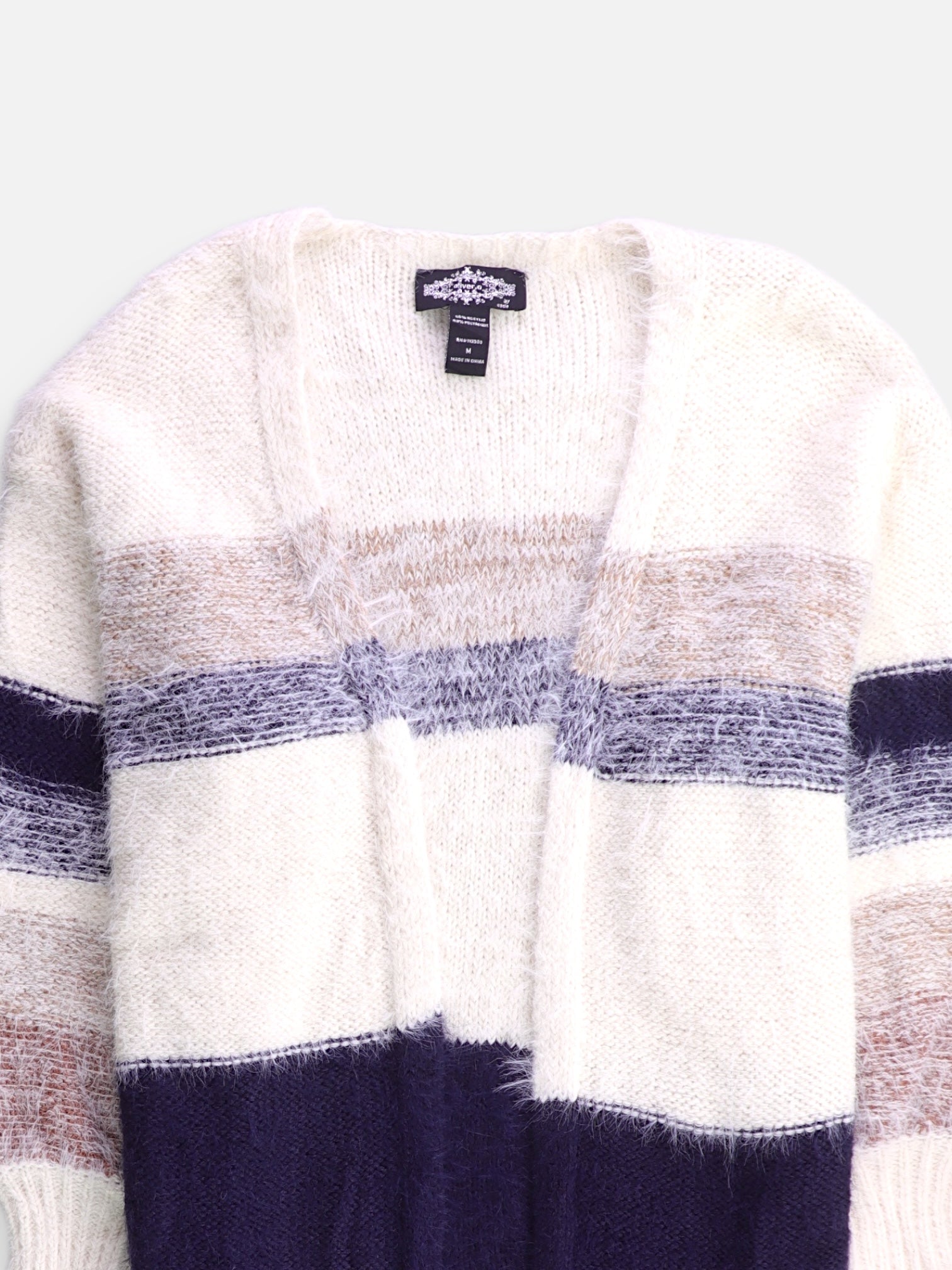 Sueter Cardigan Color Block - Mujer - Medium