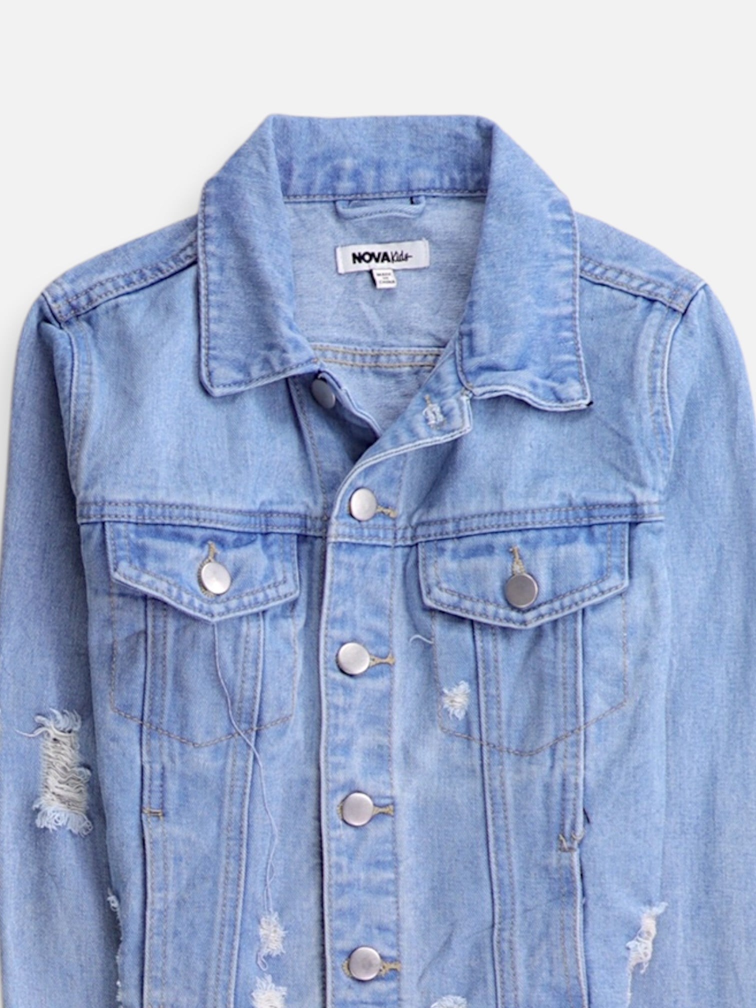 Fashionnova Chaqueta Denim  Crop Top - Niña - N/A - 13-14Y (Años)