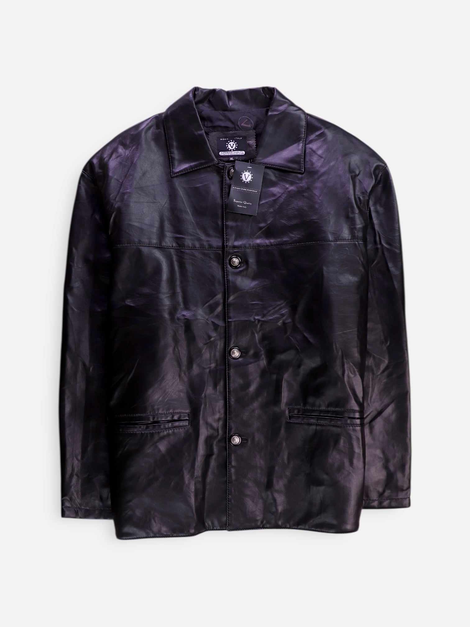 Chaqueta Casual Cuero - Hombre - XL
