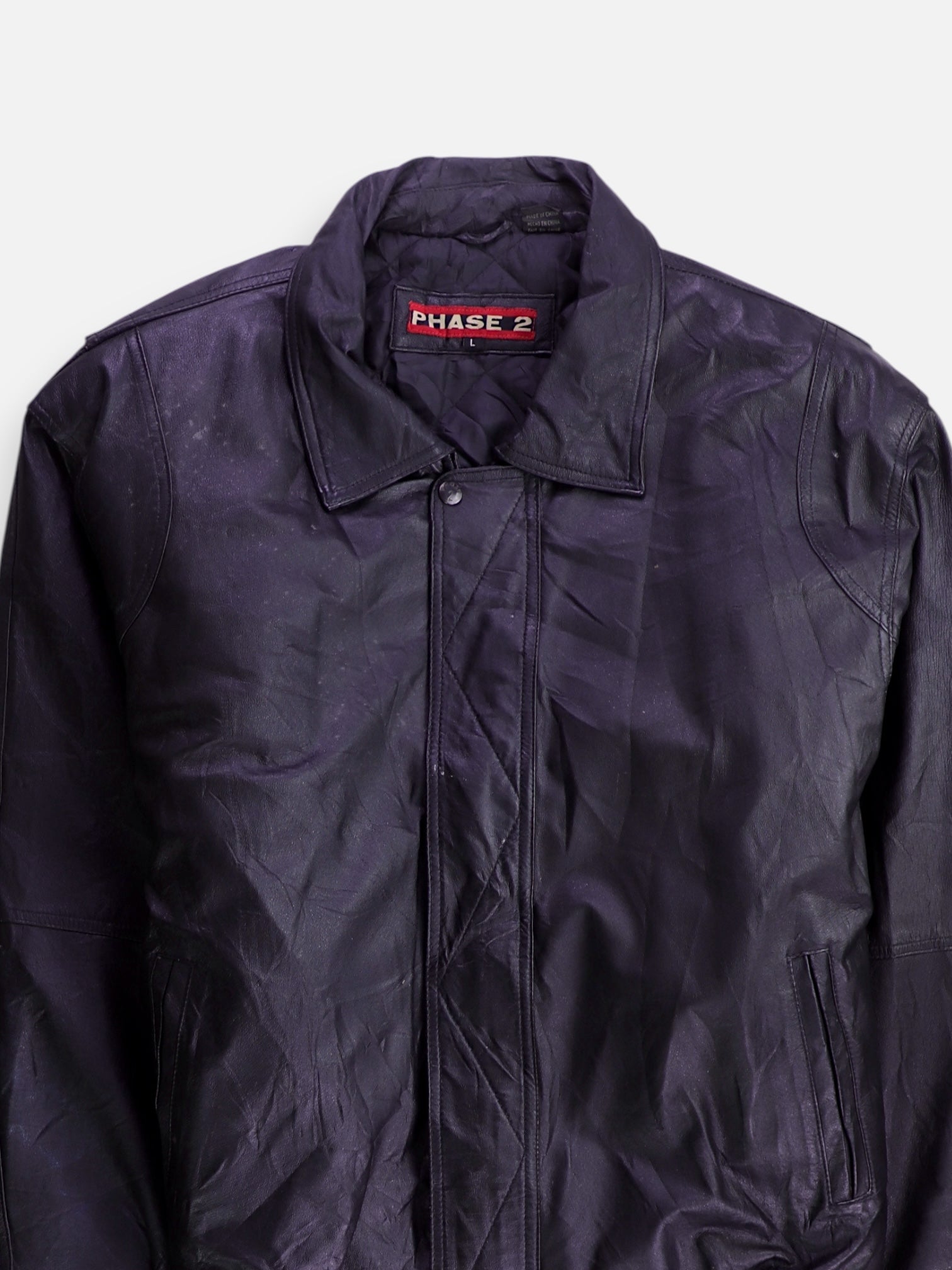 Chaqueta Cuero Basic - Hombre - Large