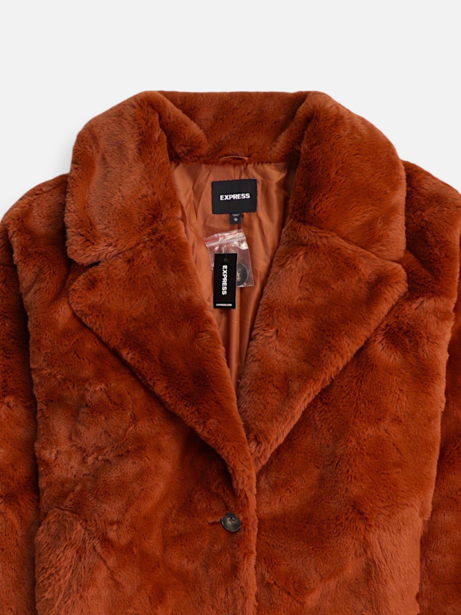 EXPRESS Chaqueta Casual Teddy - Mujer - XL