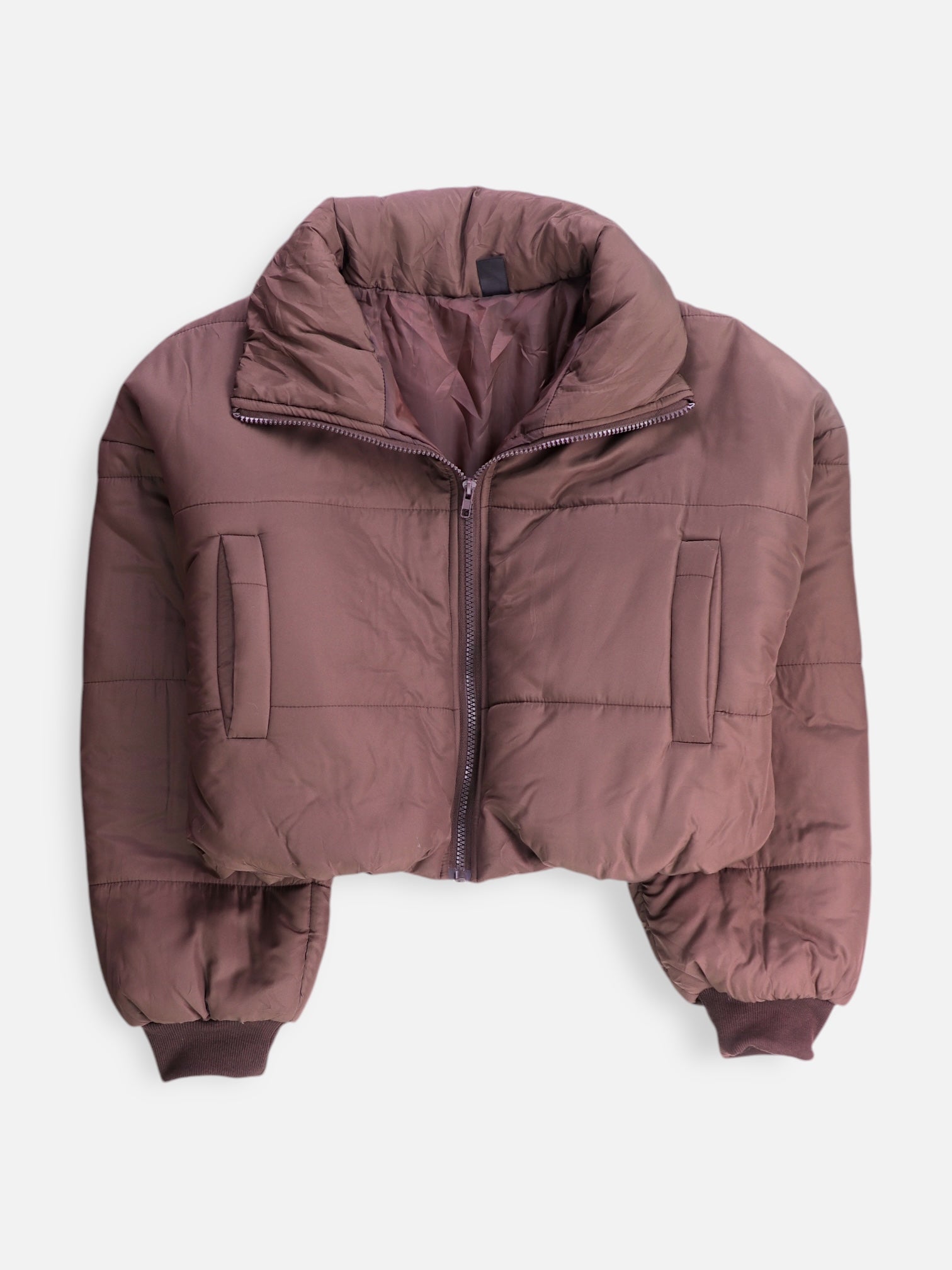 SHEIN Chaqueta Puffer Crop Top - Mujer - Medium