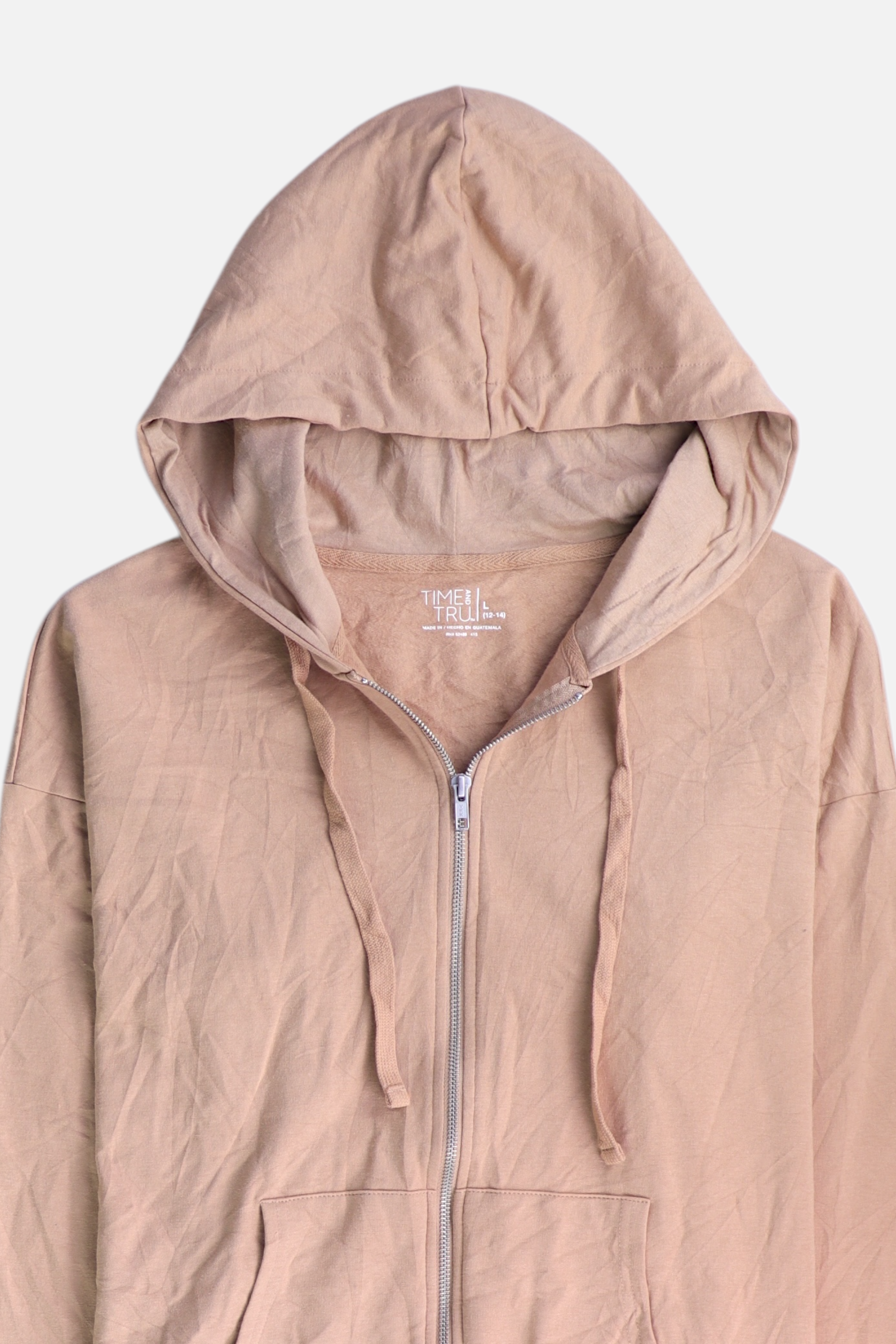 TIME THRU Sudadera Hoodie Basic - Niña - Large - 12-14Y (Años)