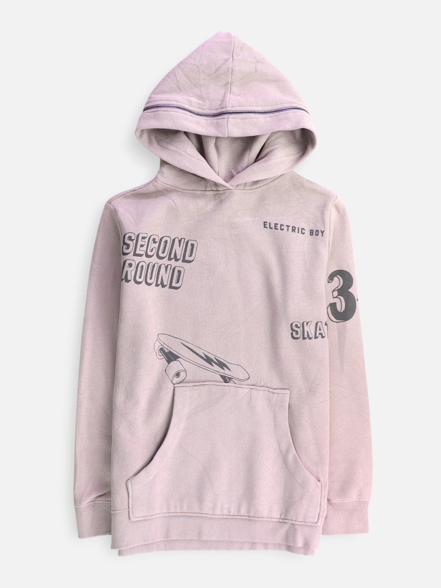ZARA Sudadera Hoodie Basic - Niño - Small - 11-12Y (Años)