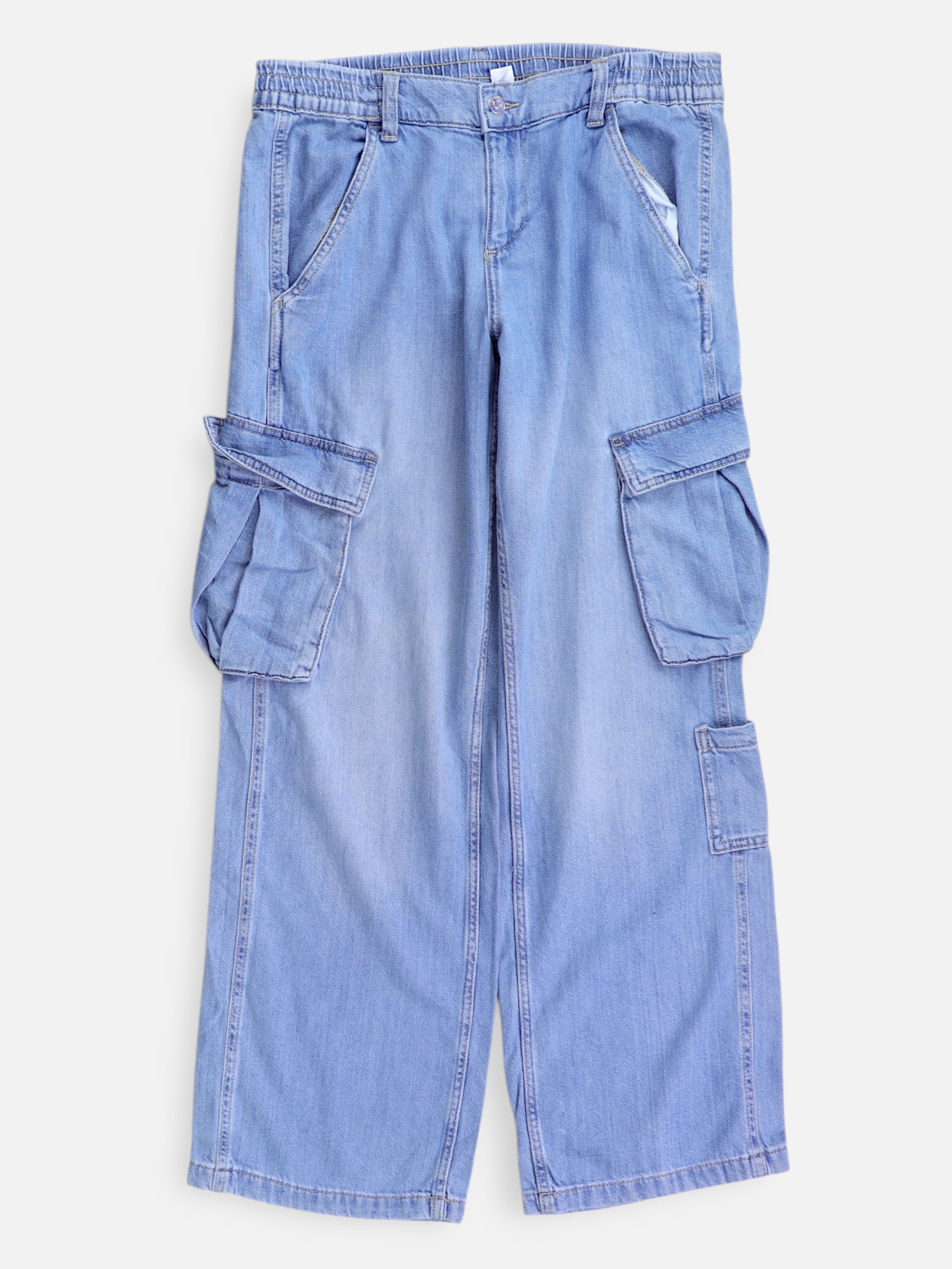 H&M Jean Regular Fit Cargo - Mujer - 8