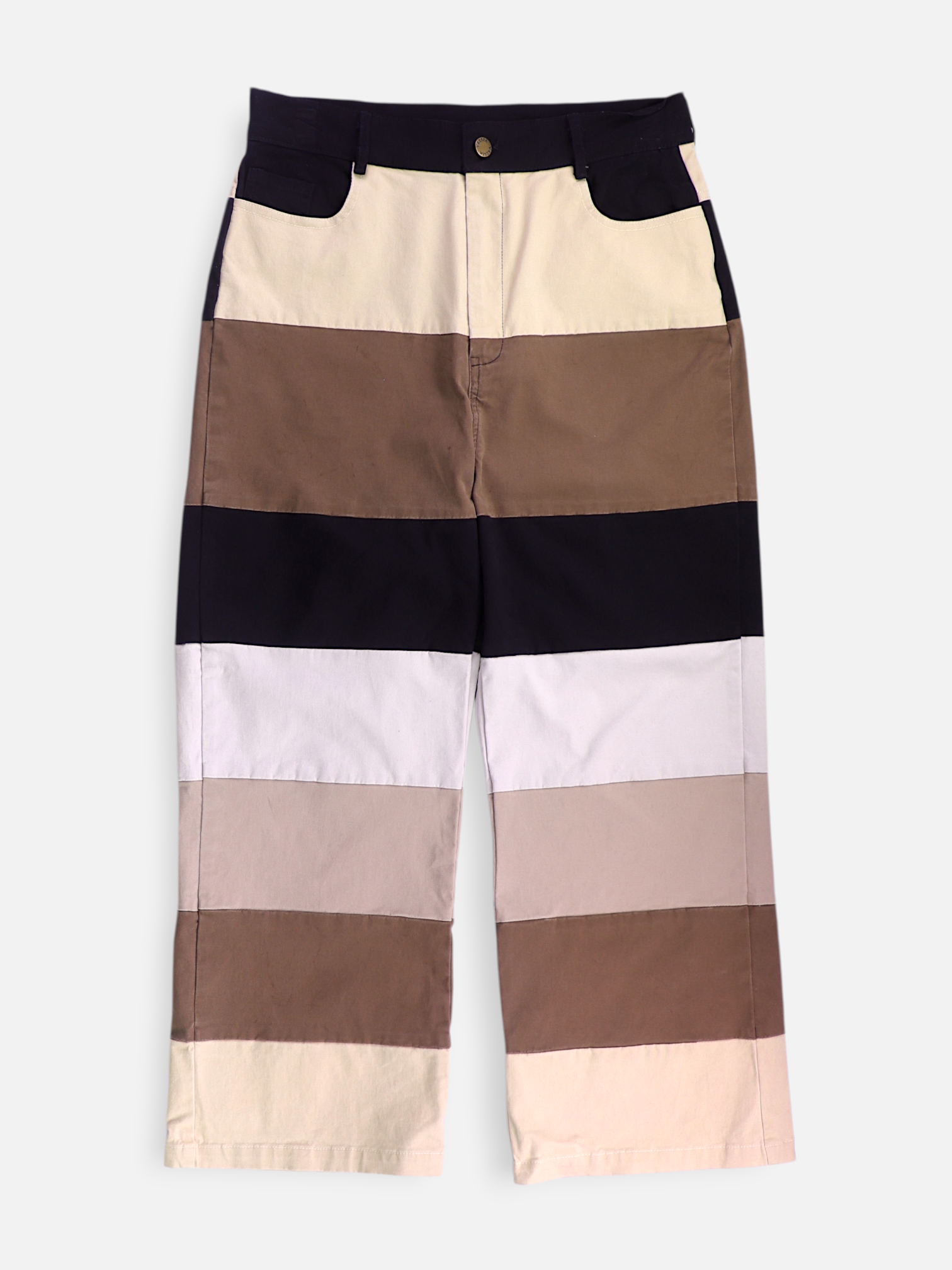 Pantalon Regular Fit Color Block - Mujer - 6