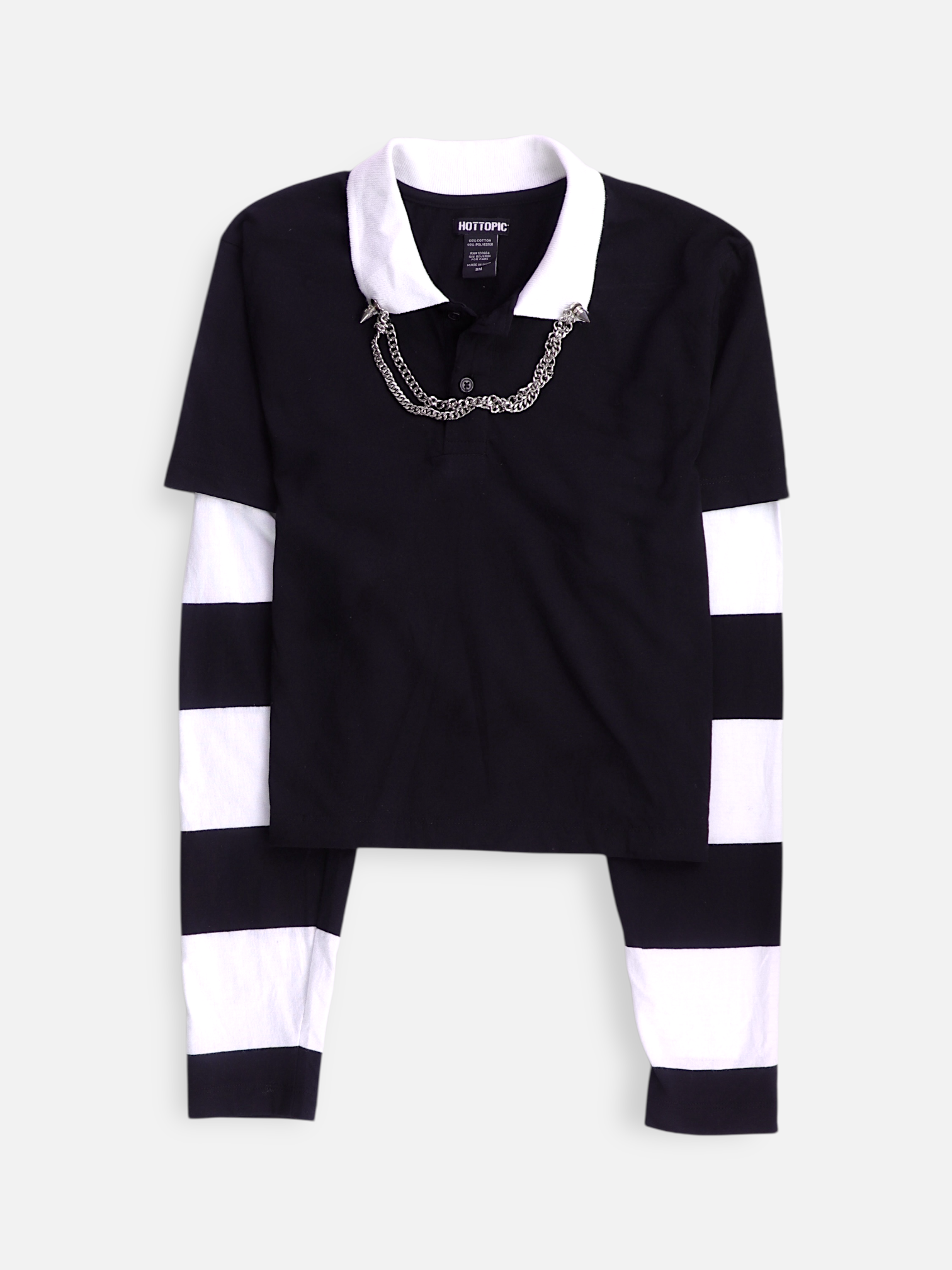 HOT TOPIC Blusa Color Block - Mujer - S/M