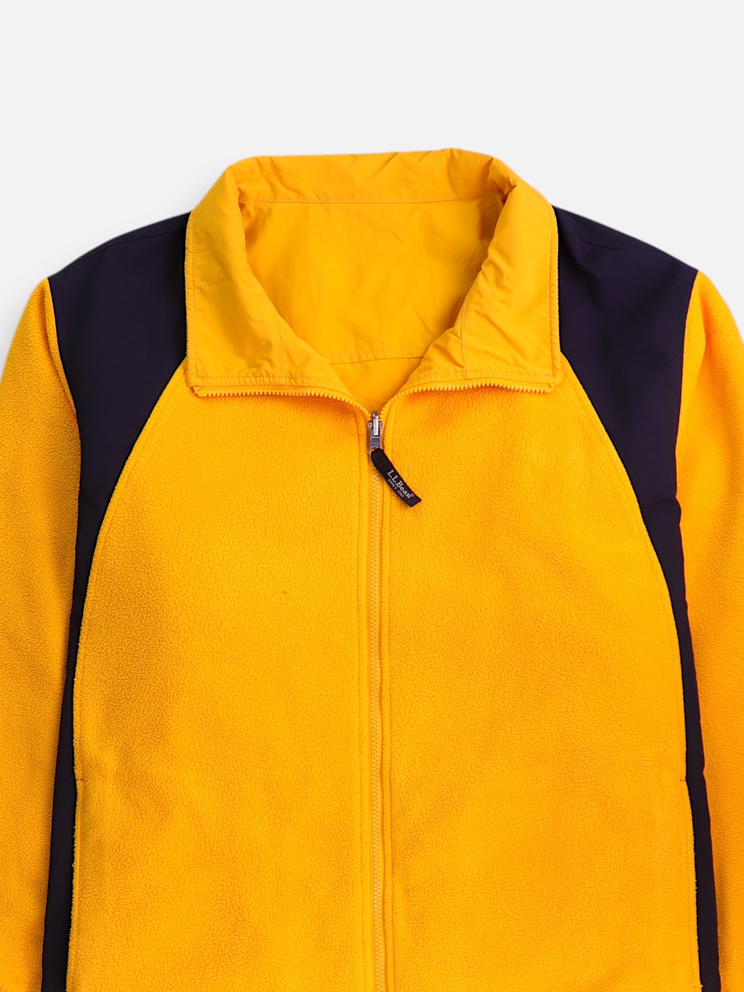 LL BEAN Sudadera Fleece Color Block - Mujer - 3XL