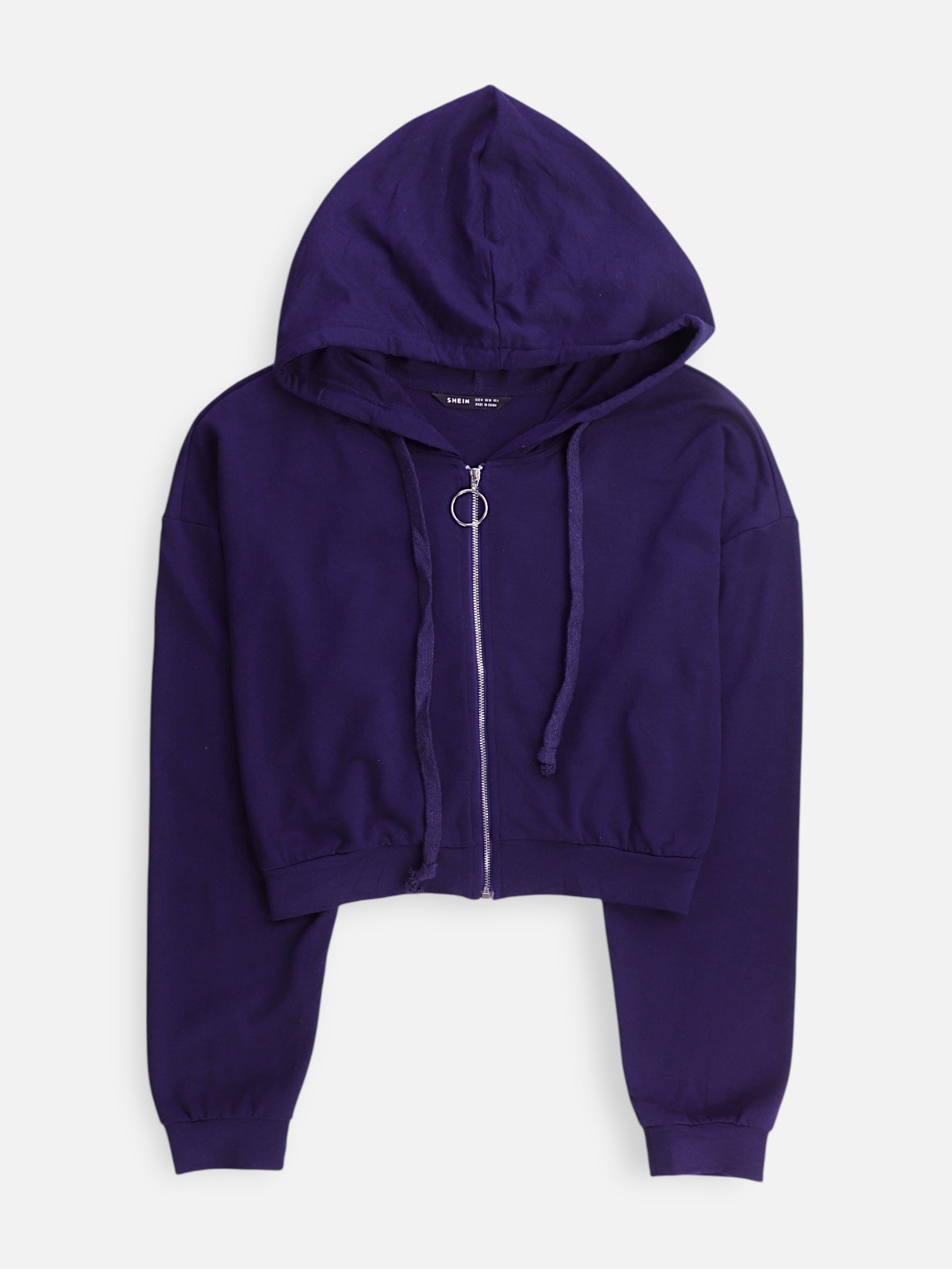 SHEIN Sudadera Hoodie Crop Top - Mujer - Medium