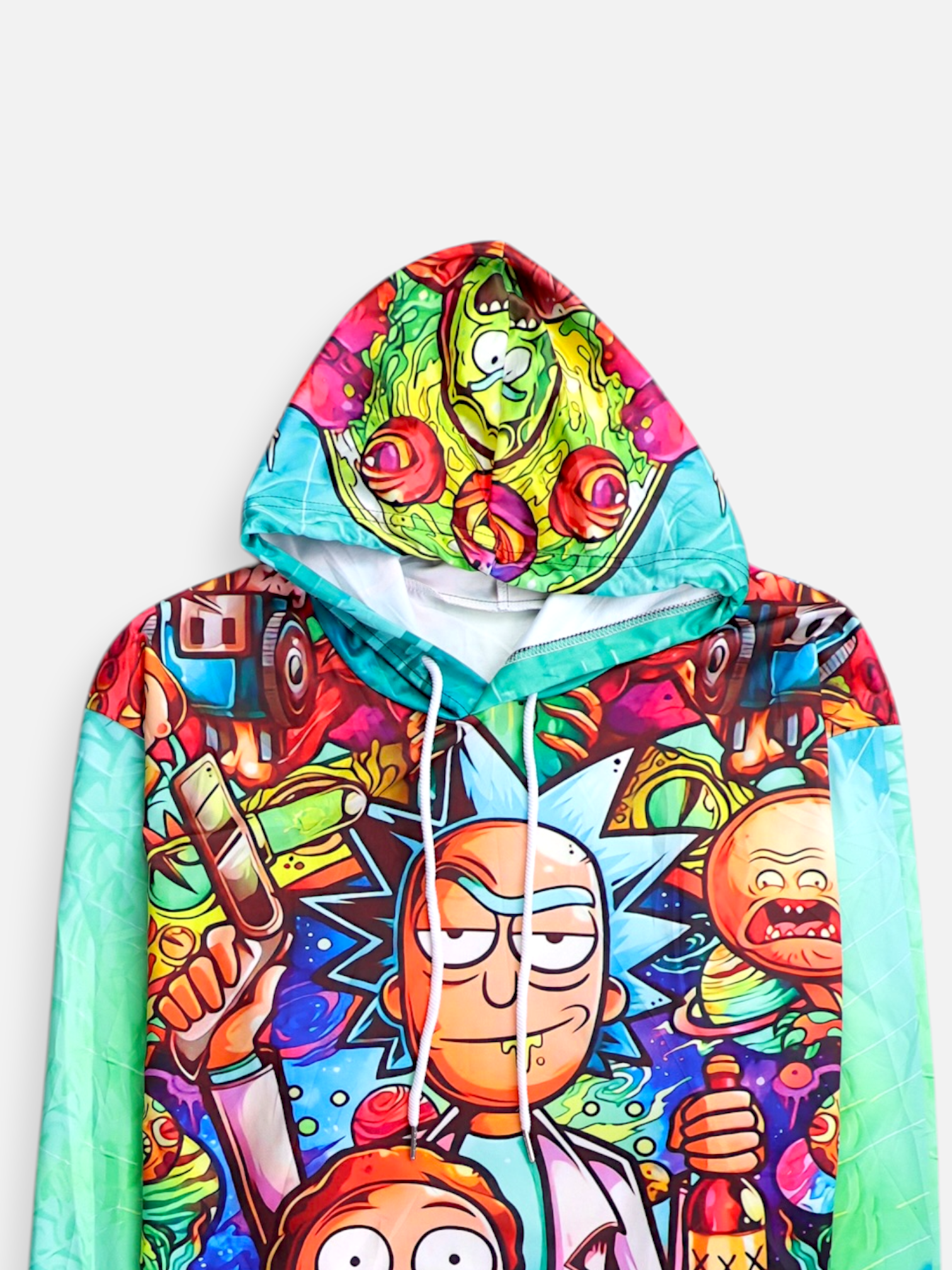 Rick & Morty Sudadera Hoodie Animado - Hombre - XL
