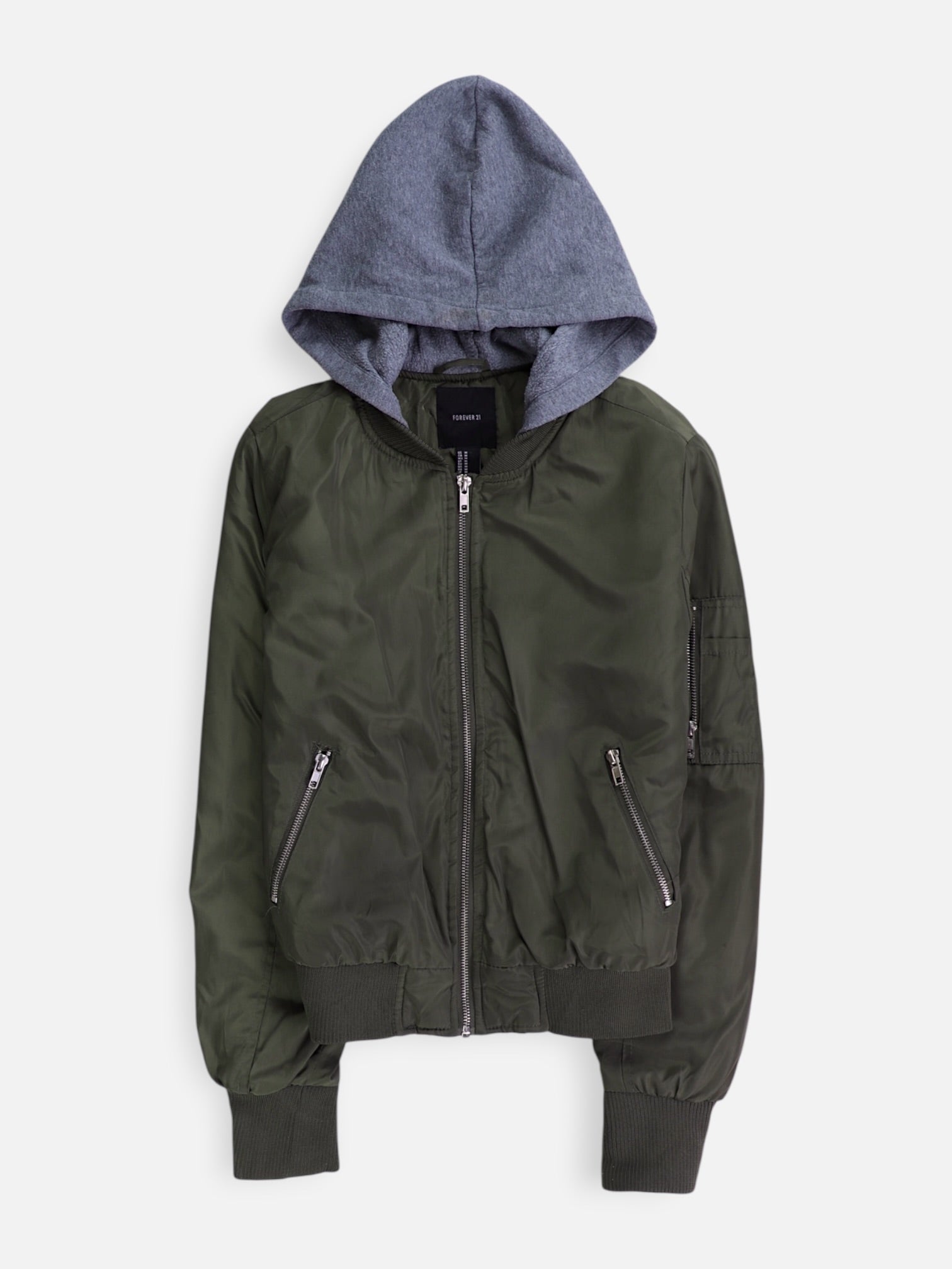 Forever 21 Chaqueta Bomber  Impermeable - Mujer - Medium