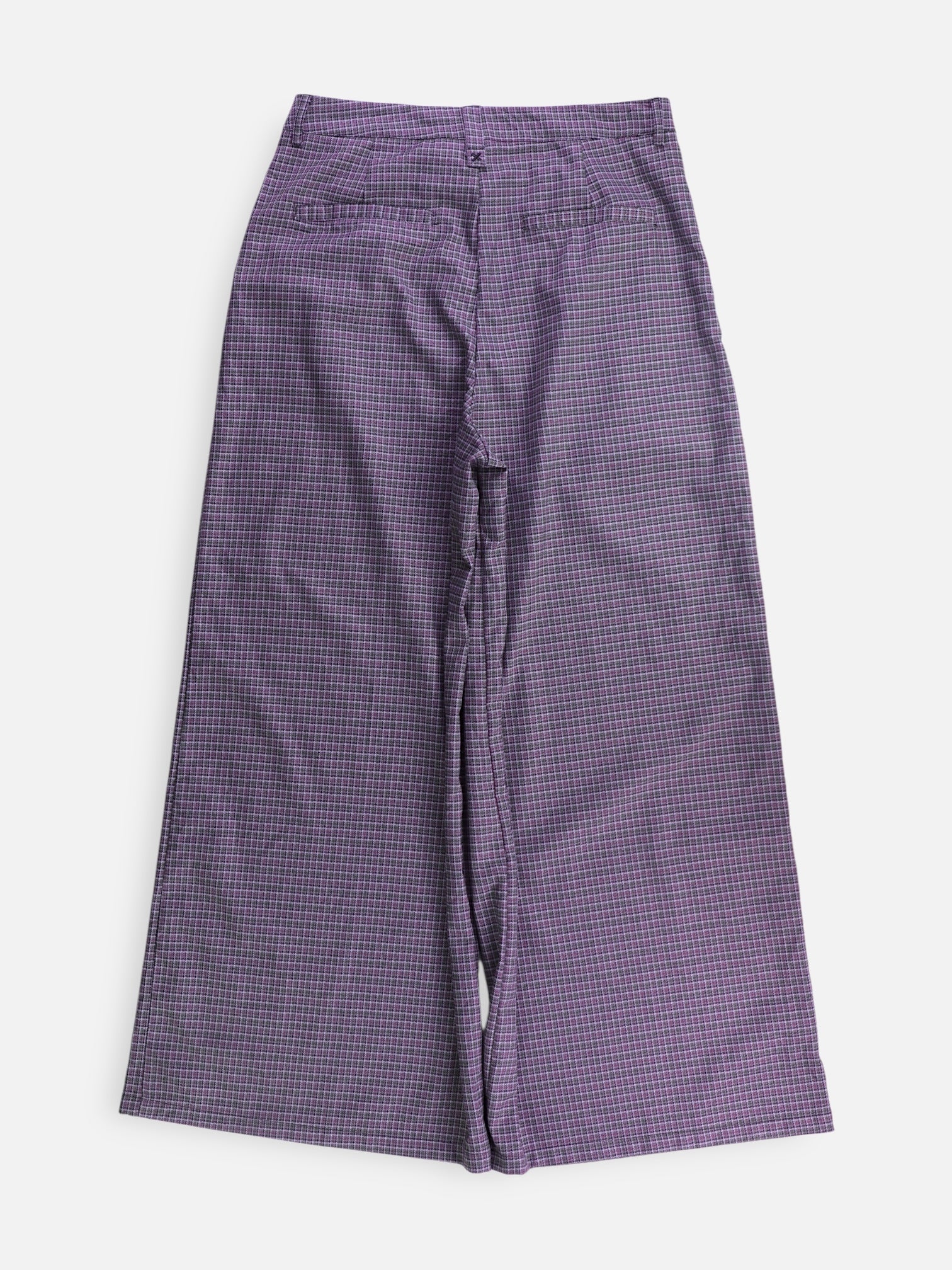 Pantalon Regular Fit Plaid Types - Mujer - Small
