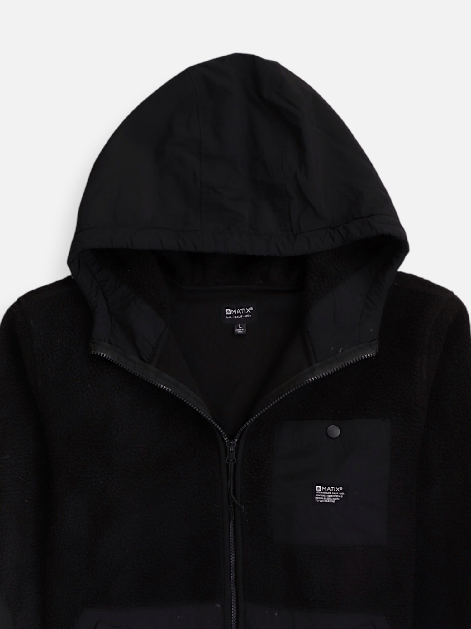 Sudadera Hoodie Teddy - Hombre - Large