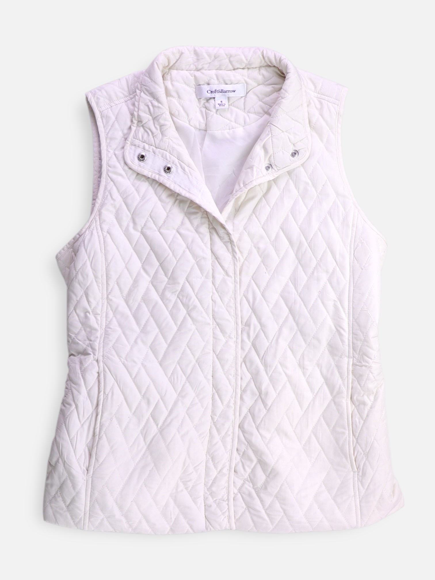 Croft & Barrow Chaleco Puffer - Mujer - Small