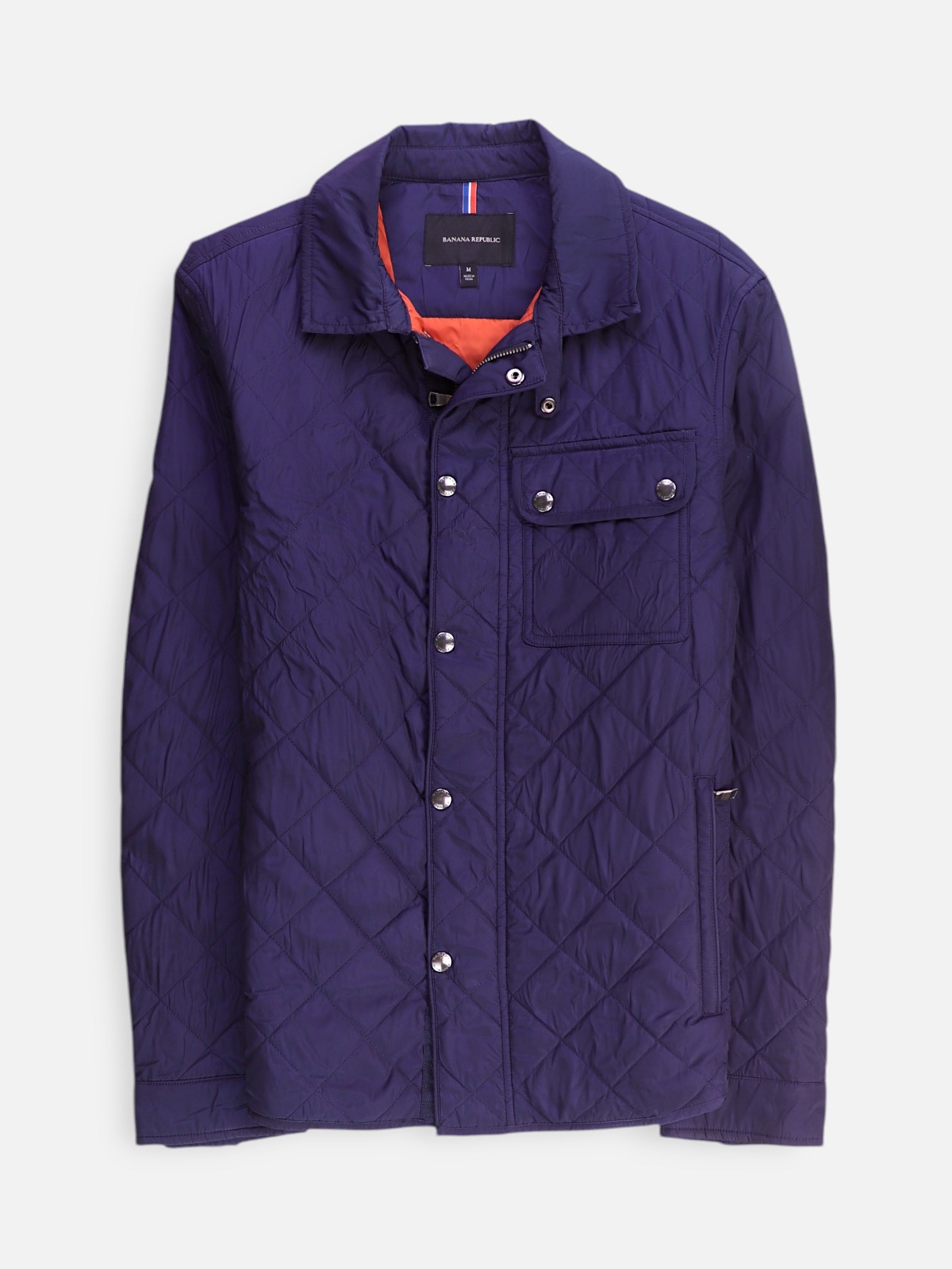 Banana Republic Chaqueta Puffer Impermeable - Hombre - Medium