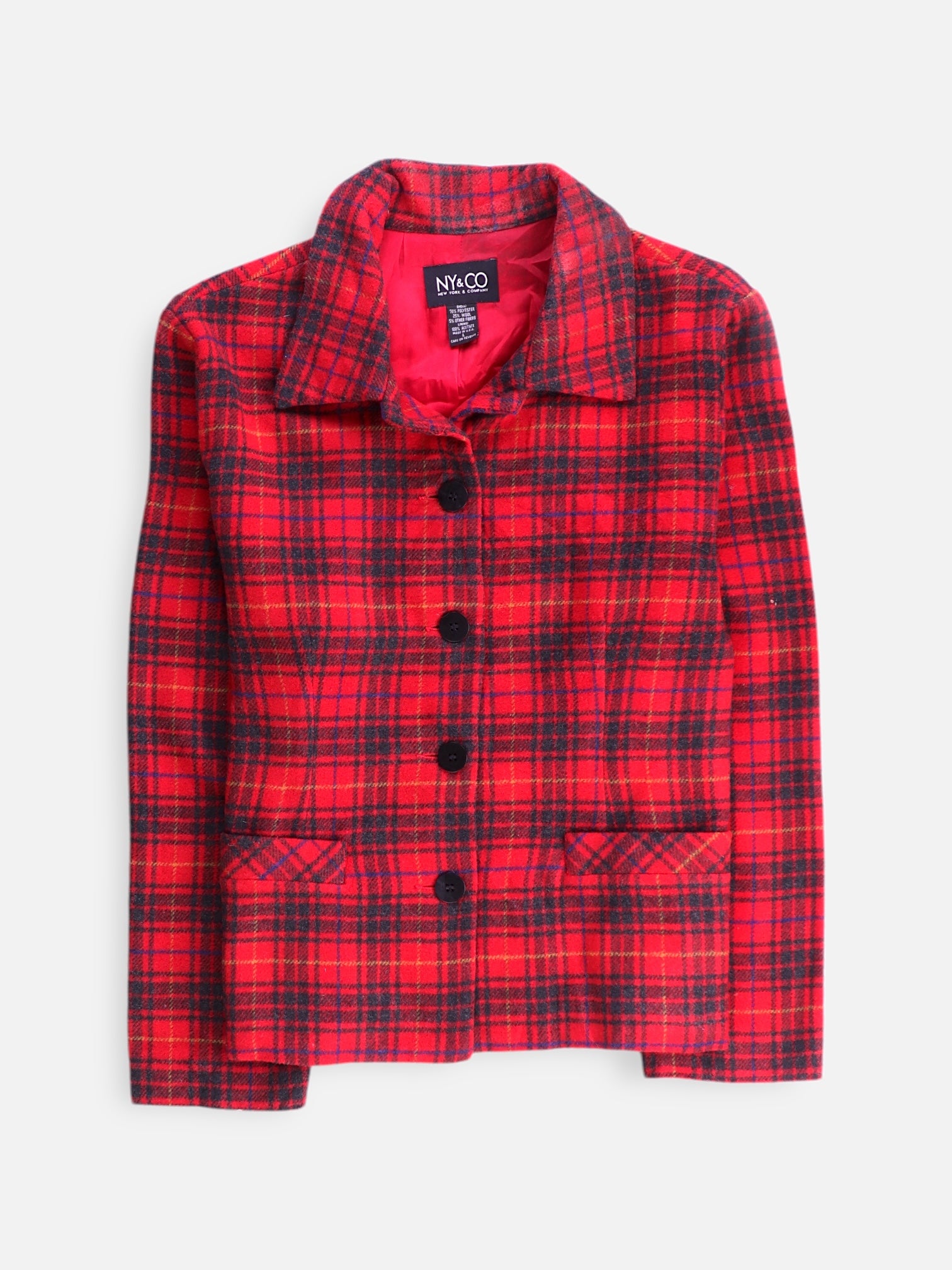 Chaqueta Casual Plaid Types - Mujer - Large