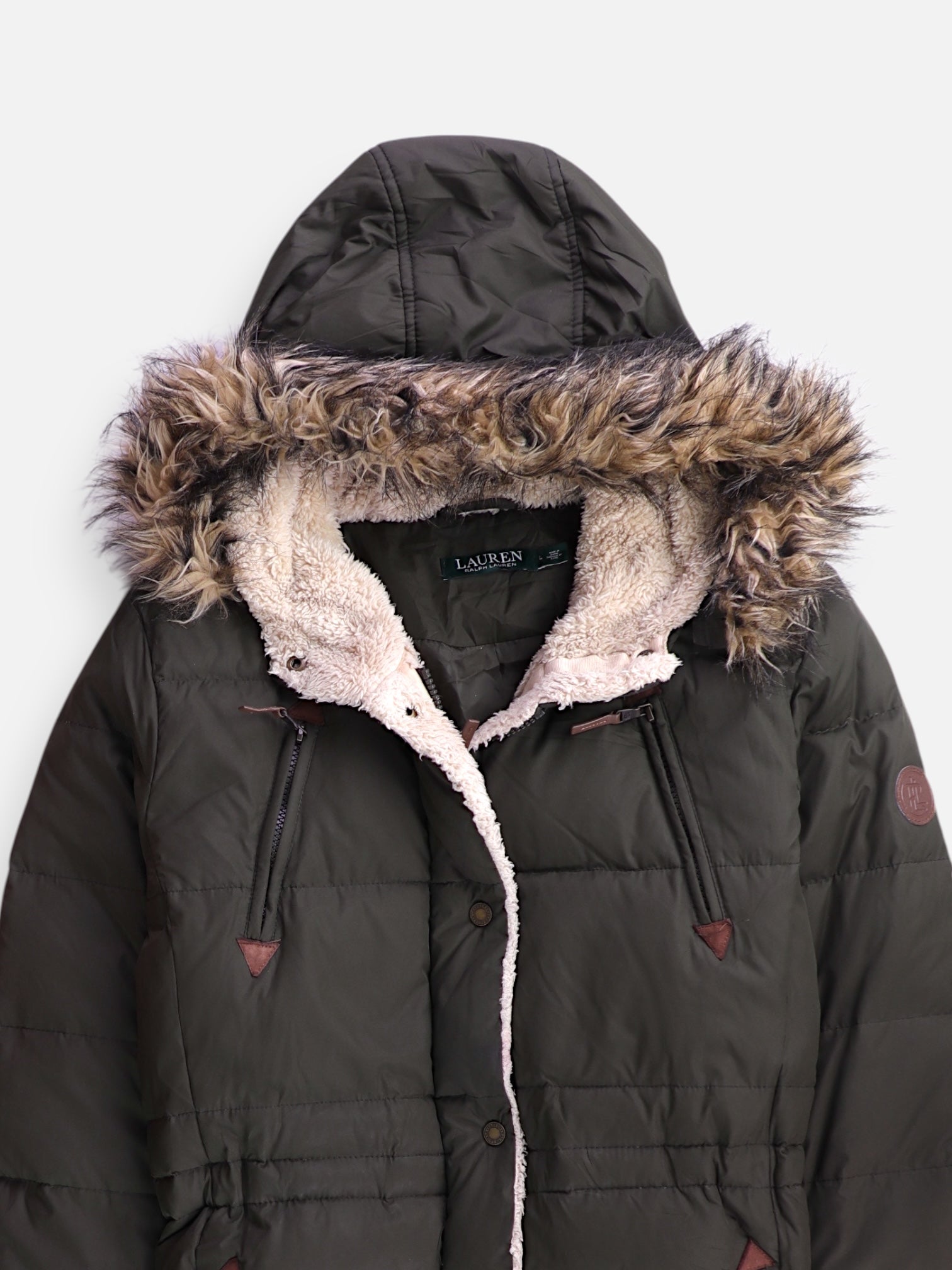 Polo Ralph Lauren Abrigo Impermeable Puffer - Mujer - Large