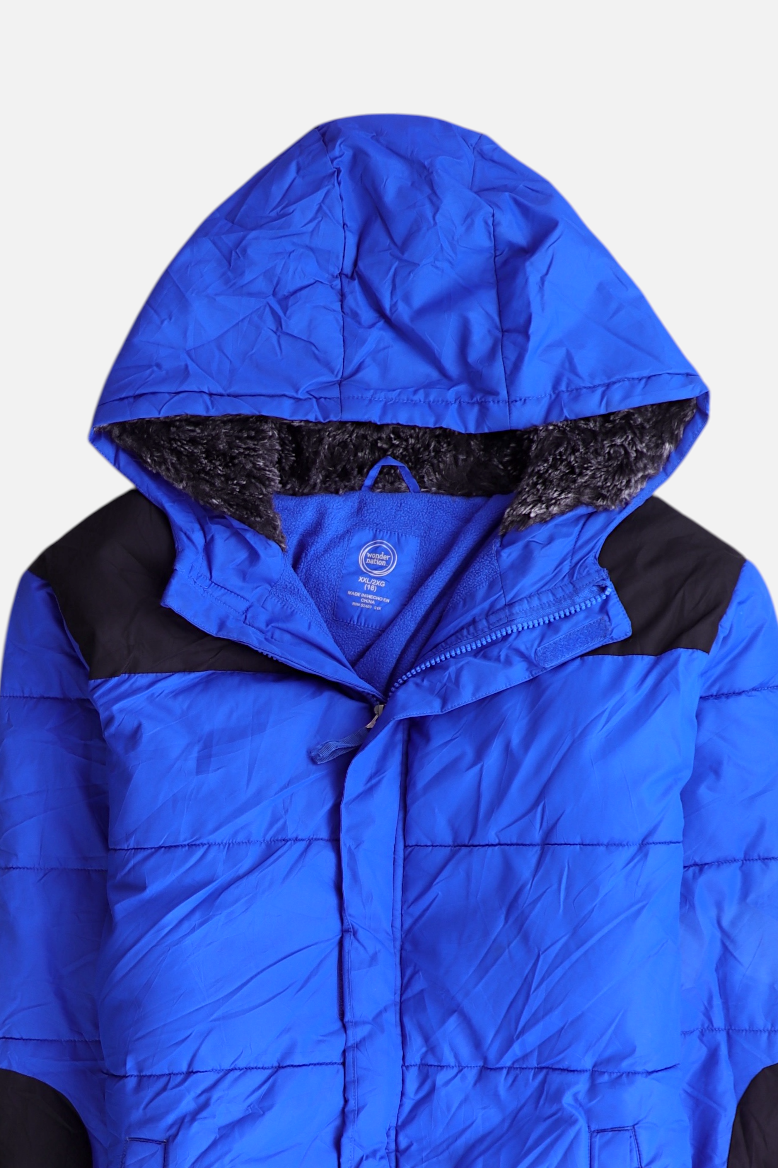 Wonder Nation  Chaqueta Puffer Color Block - Niño - 2XL - 18-20Y (Años)