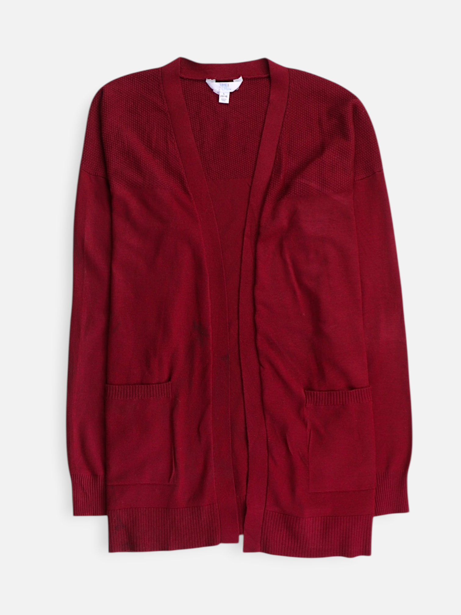 TIME THRU Sueter Cardigan Casual - Mujer - Large
