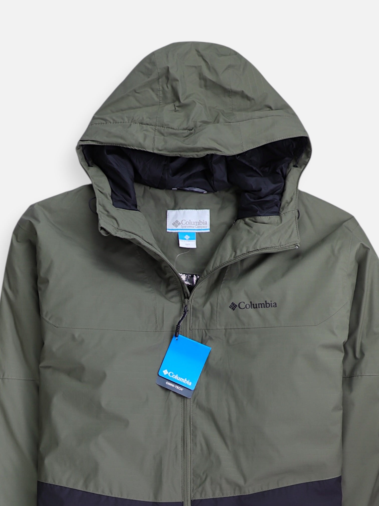 Columbia Chaqueta Impermeable Color Block - Hombre - 2XL