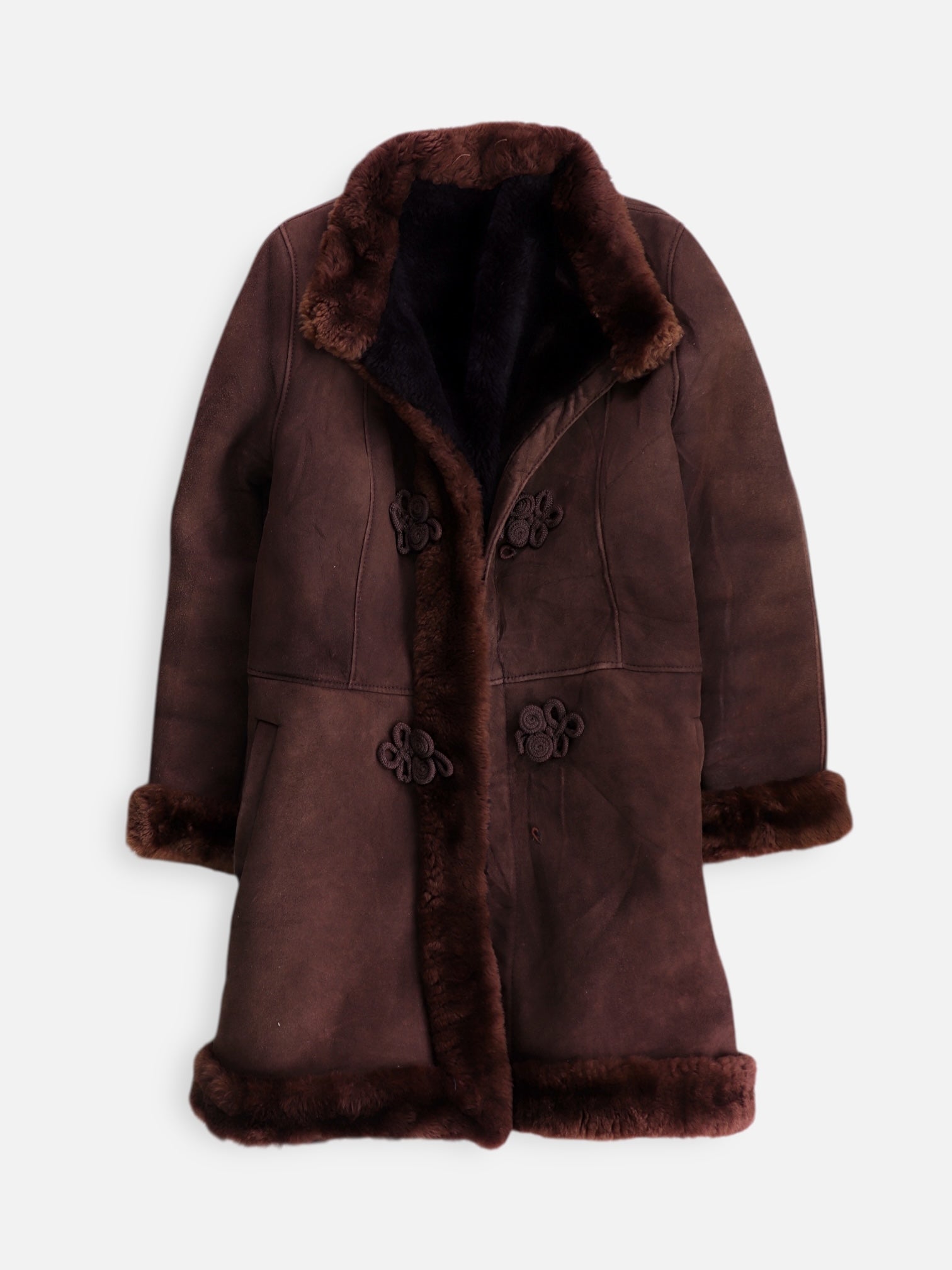 Abrigo Teddy Suede - Mujer - Medium