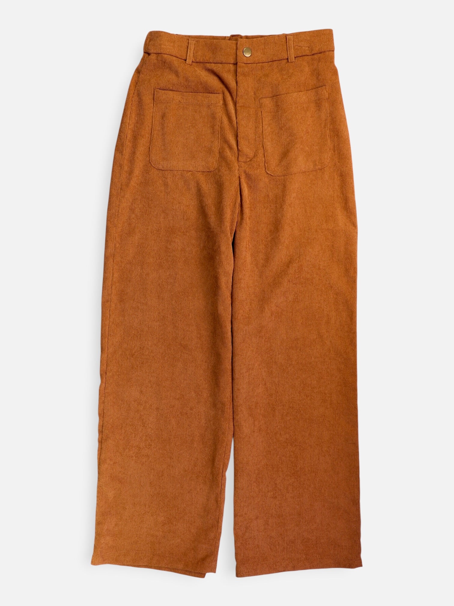 SHEIN Pantalon Regular Fit Corduroy - Mujer - Medium
