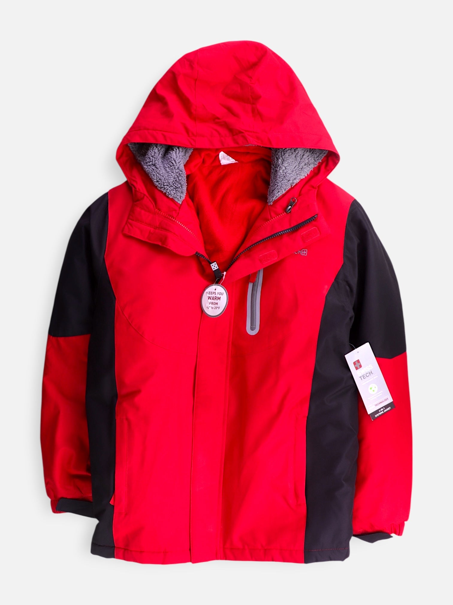 SwissTech Chaqueta Impermeable Hardshell - Niño - XL - 14-16Y (Años)