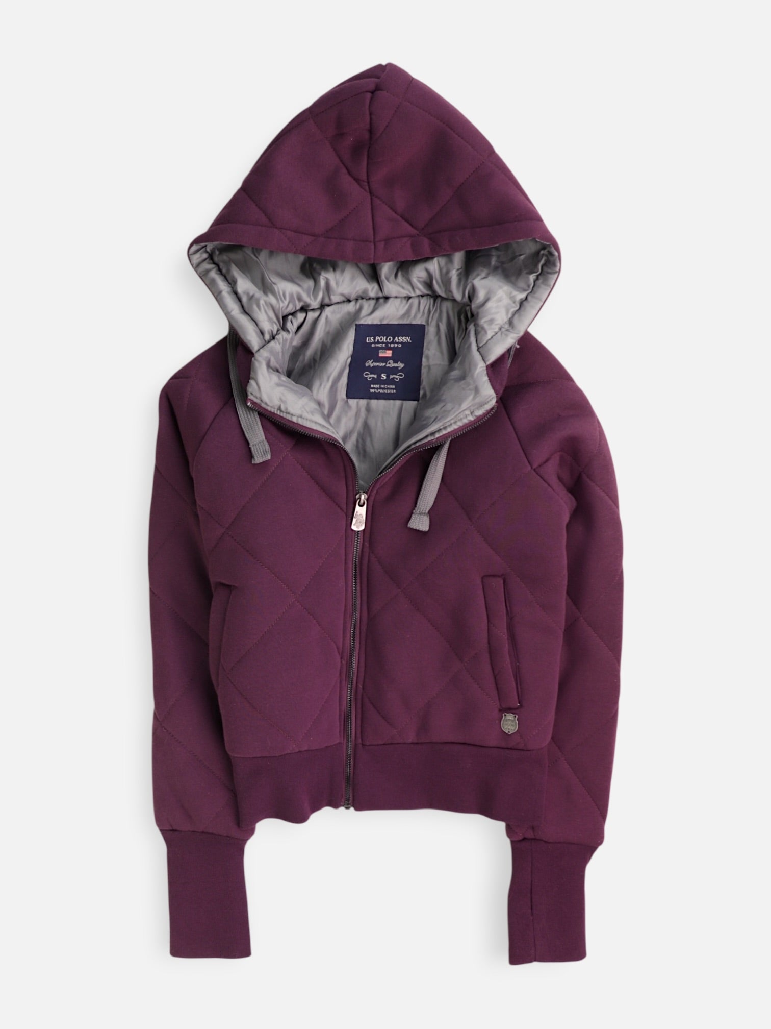 US Polo ASSN Sudadera Hoodie Crop Top - Mujer - Small