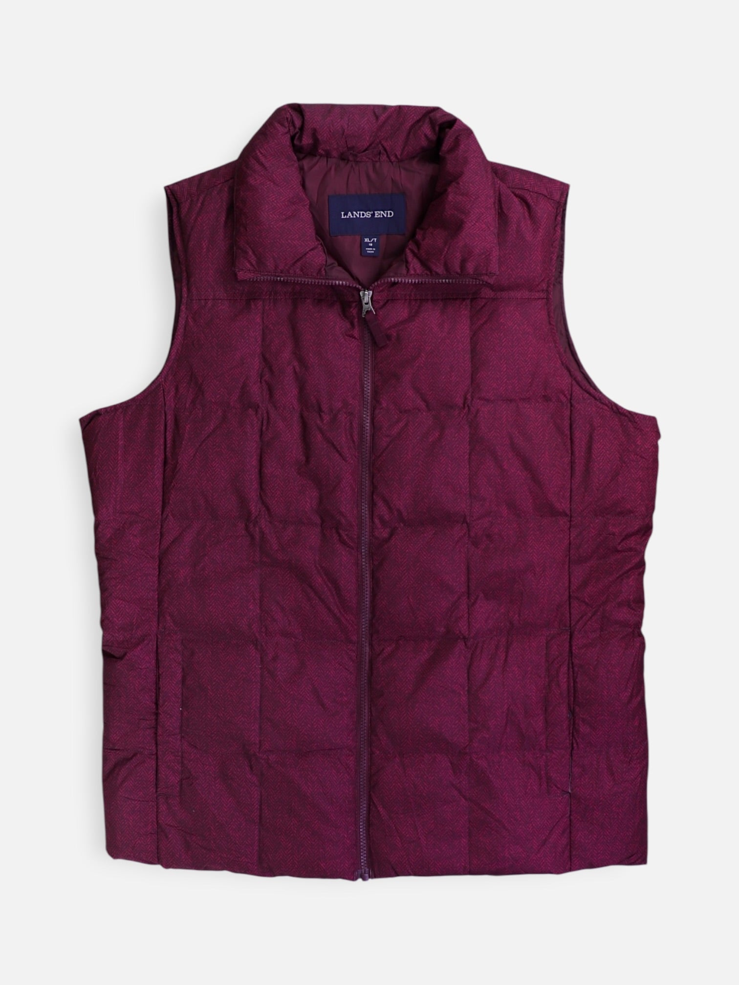LANDS END Chaleco Puffer - Mujer - XL