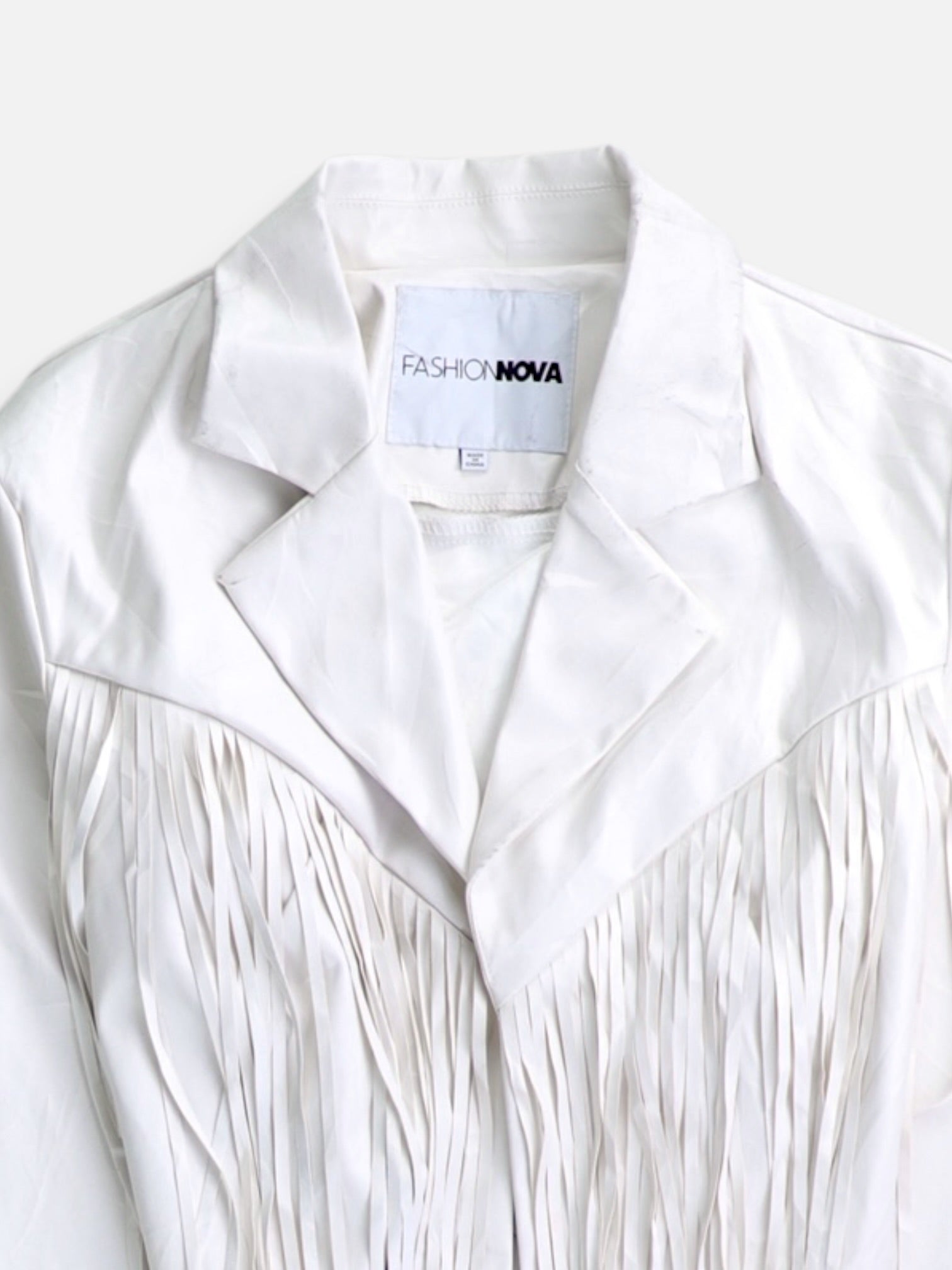 Fashionnova Chaqueta Casual Cuero - Mujer - Small