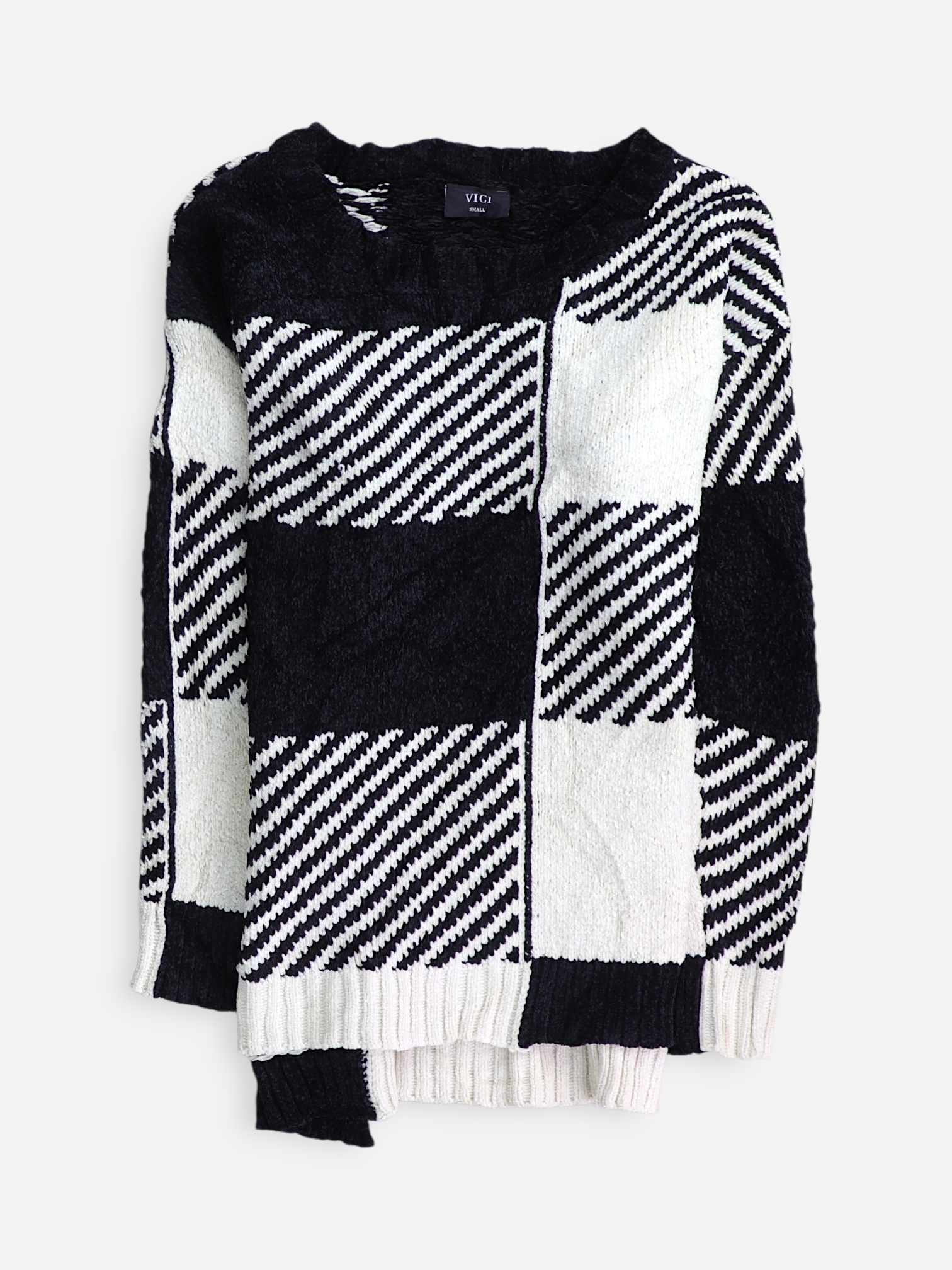 Sueter Knit Color Block - Mujer - Small