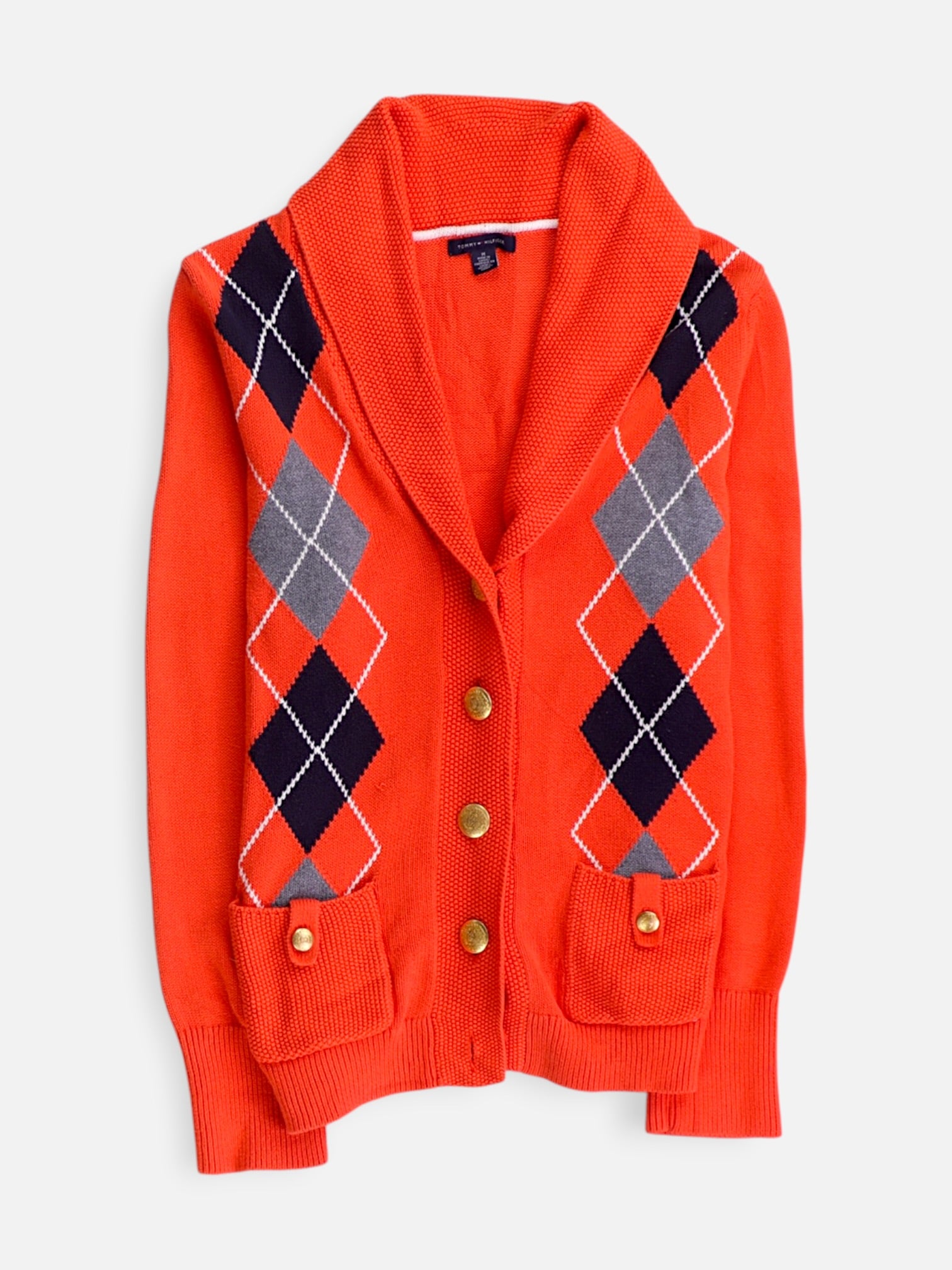Tommy Hilfiger Sueter Cardigan Color Block - Mujer - Medium