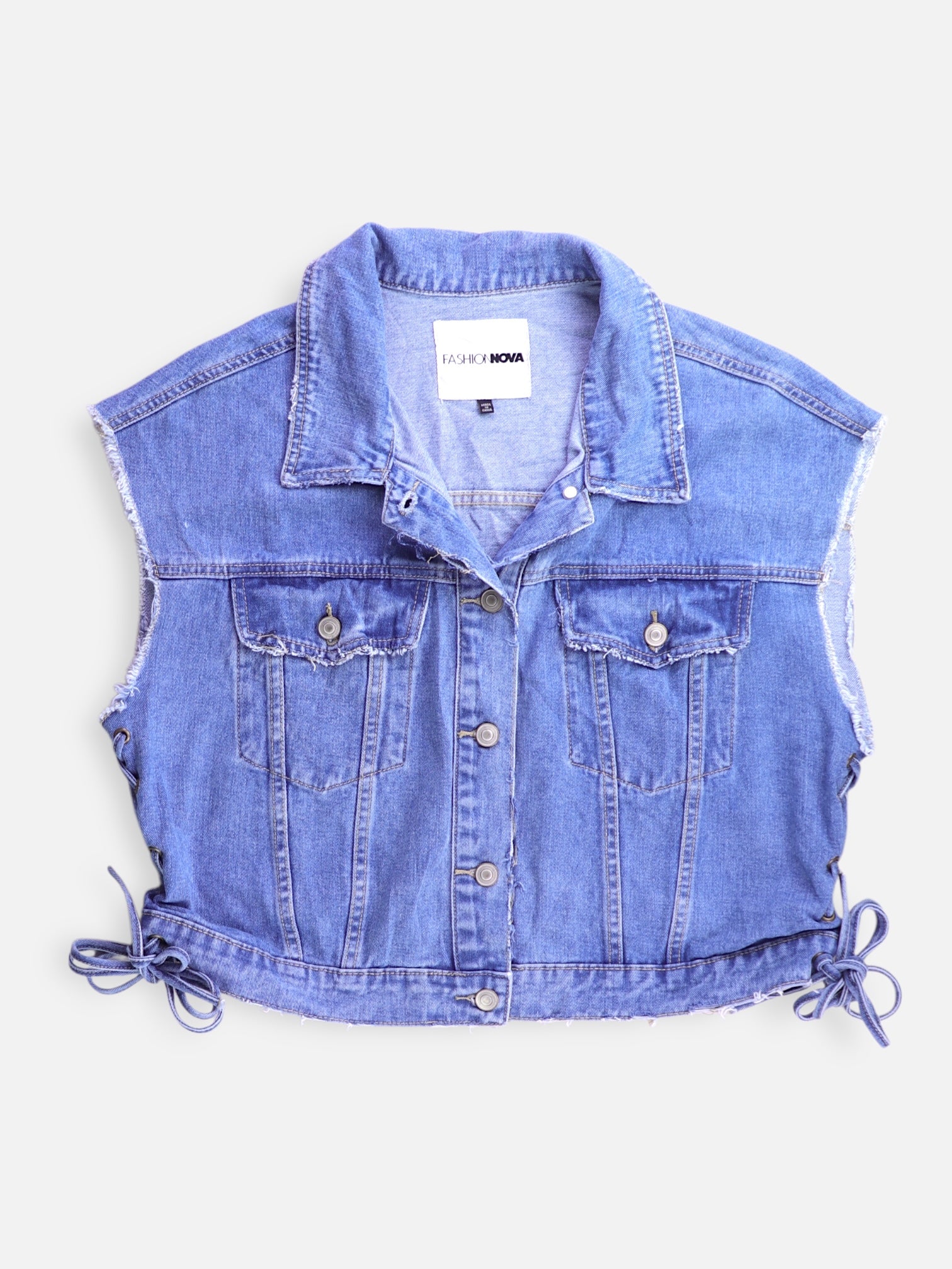 Fashionnova Chaleco Denim - Mujer - XL