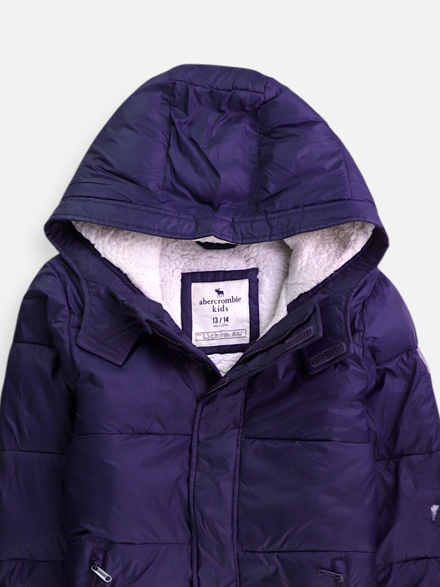 Abercrombie & Fitch Chaqueta Puffer Impermeable - Niño - Medium - 13-14Y (Años)