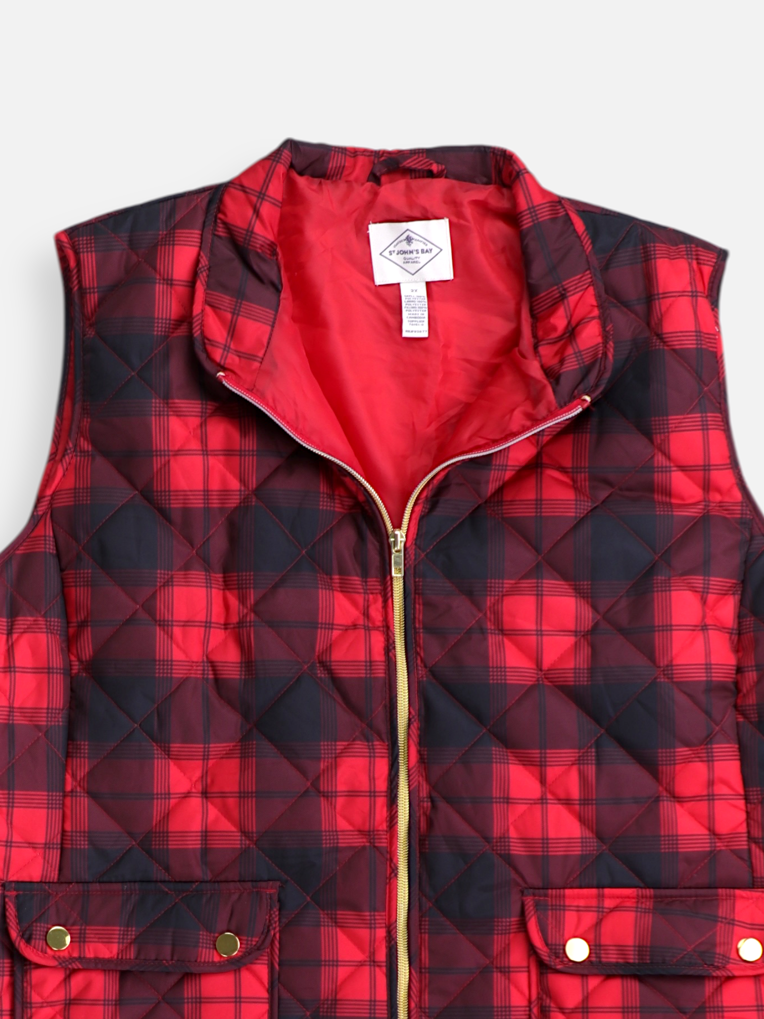 ST JOHNS BAY Chaleco Puffer - Mujer - 2XL