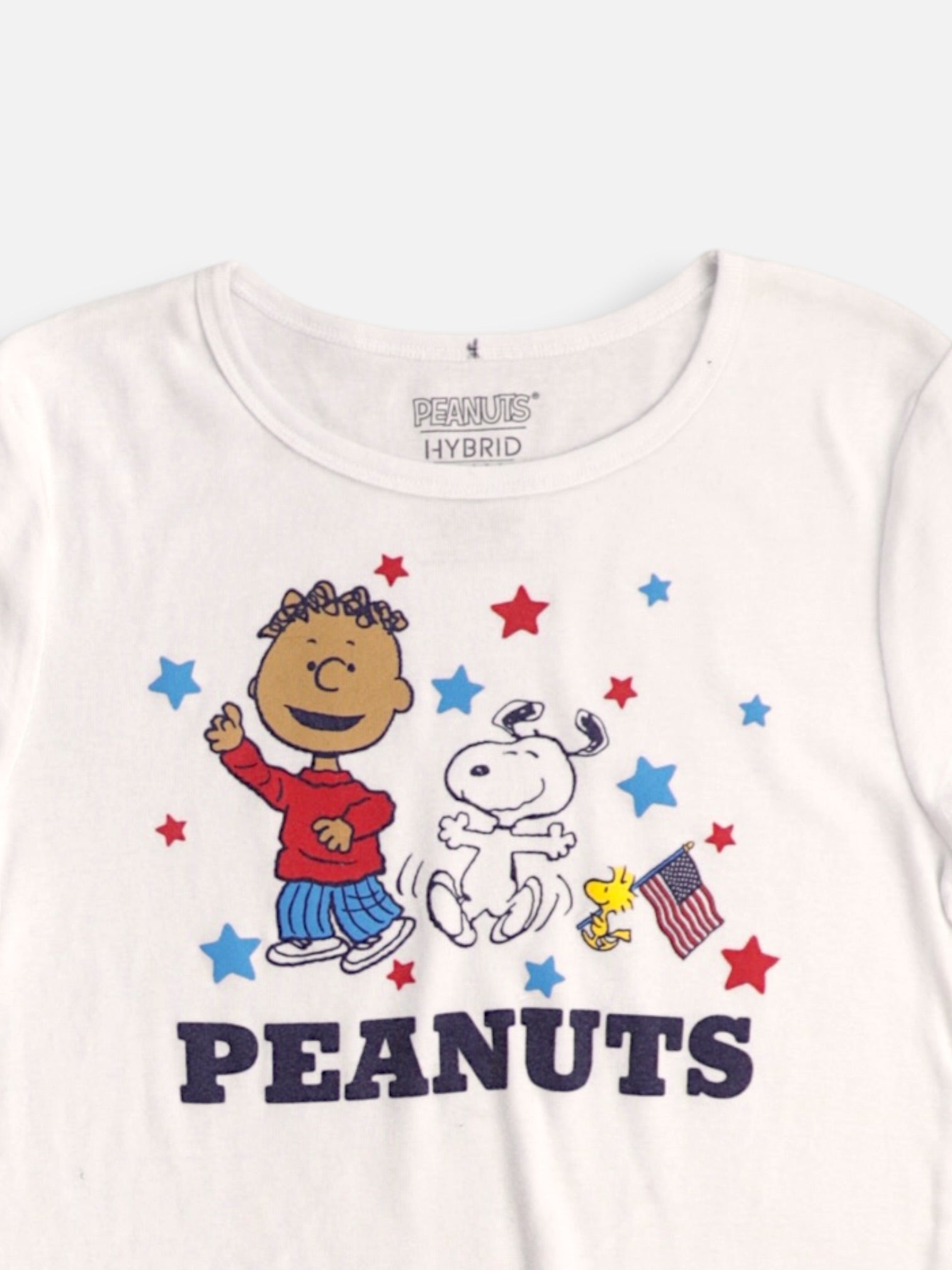 PEANUTS Camiseta Crop Top - Mujer - Large