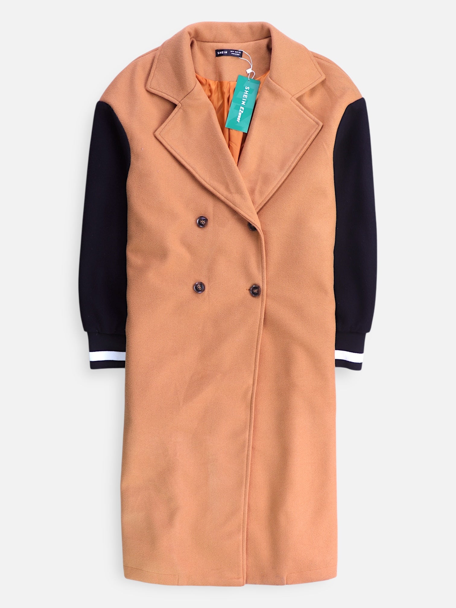 SHEIN Abrigo Donble breasted trench Casual - Mujer - Medium