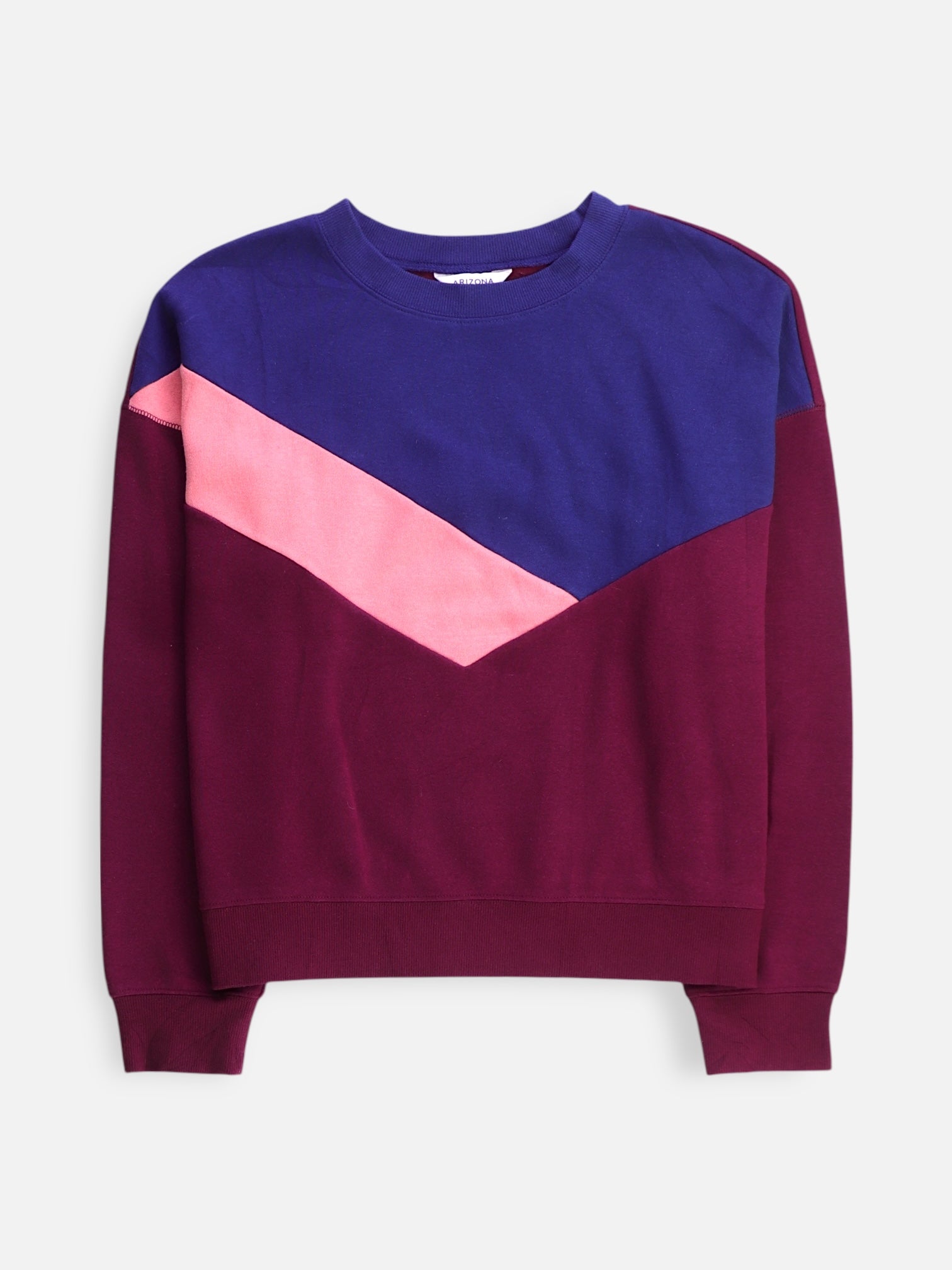 ARIZONA Sudadera Sweatshirt Color Block - Mujer - Large