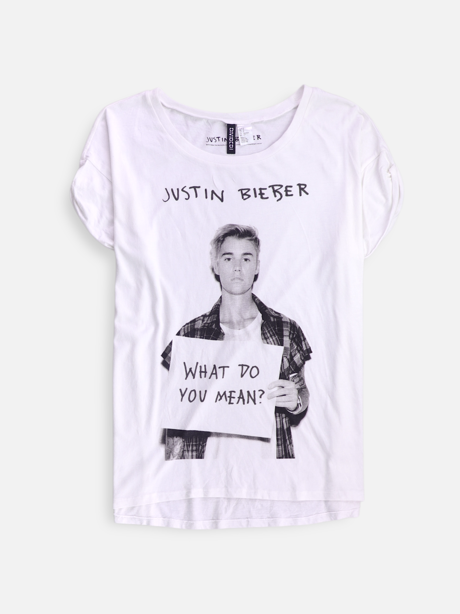 H&M Camiseta Grafica - Mujer - Small